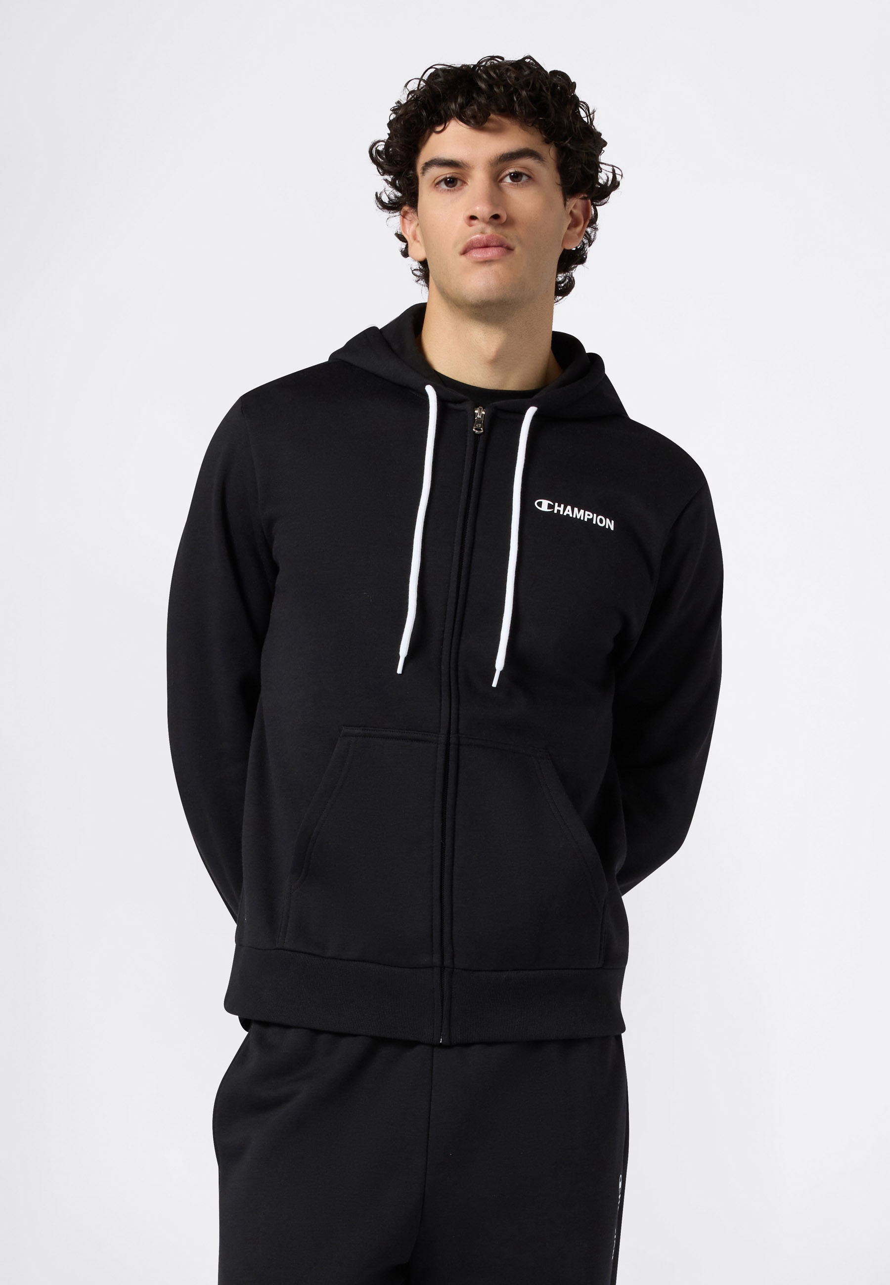 Champion Sweat à capuche »Graphic Full Zip Hoodie« 1 cuis mit Kapuze, für Alltag, aus Baumwolle und Polyester