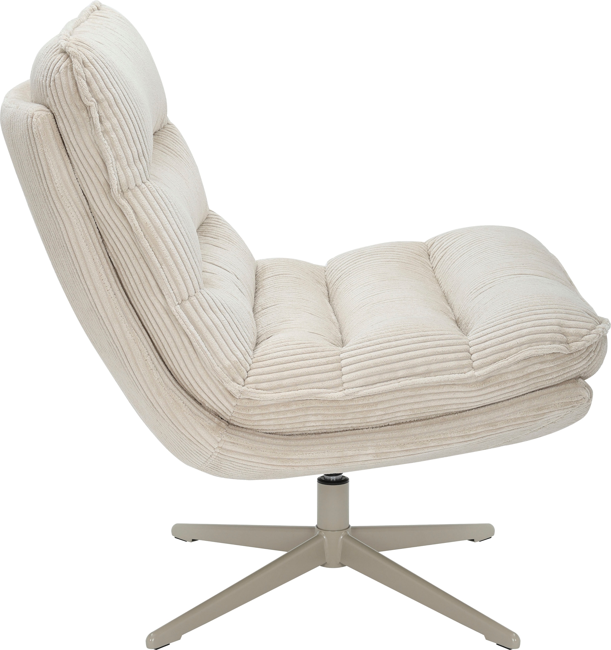 GOODproduct Fauteuil »AVAA, Loungesessel im softem Cord-Bezug,« 360° Grad drehbar, Relax- und TV-Sessel