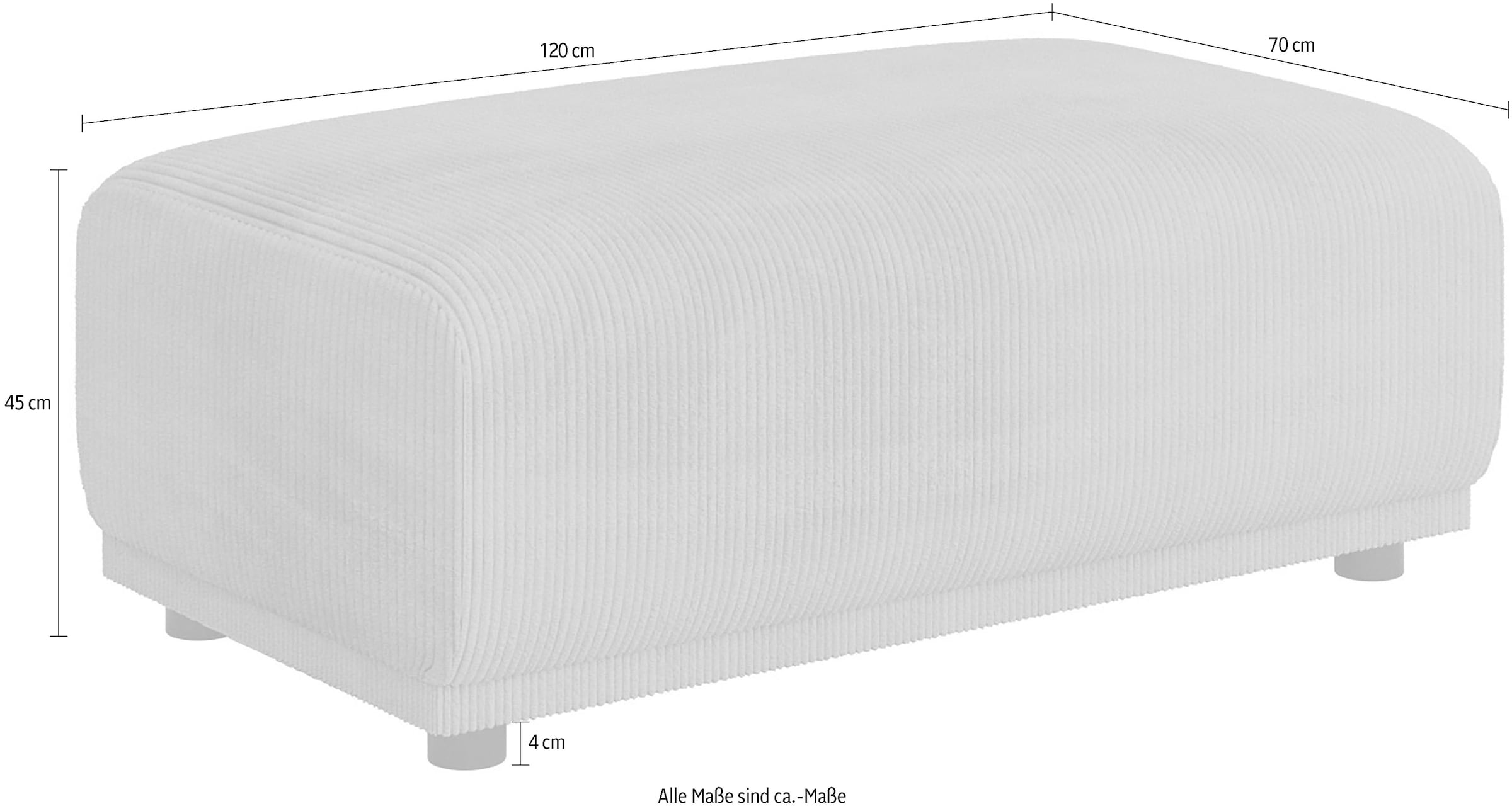 Home affaire Tabouret rembourré »TAMMO« passend zur Serie, auch in Cord und Bouclé