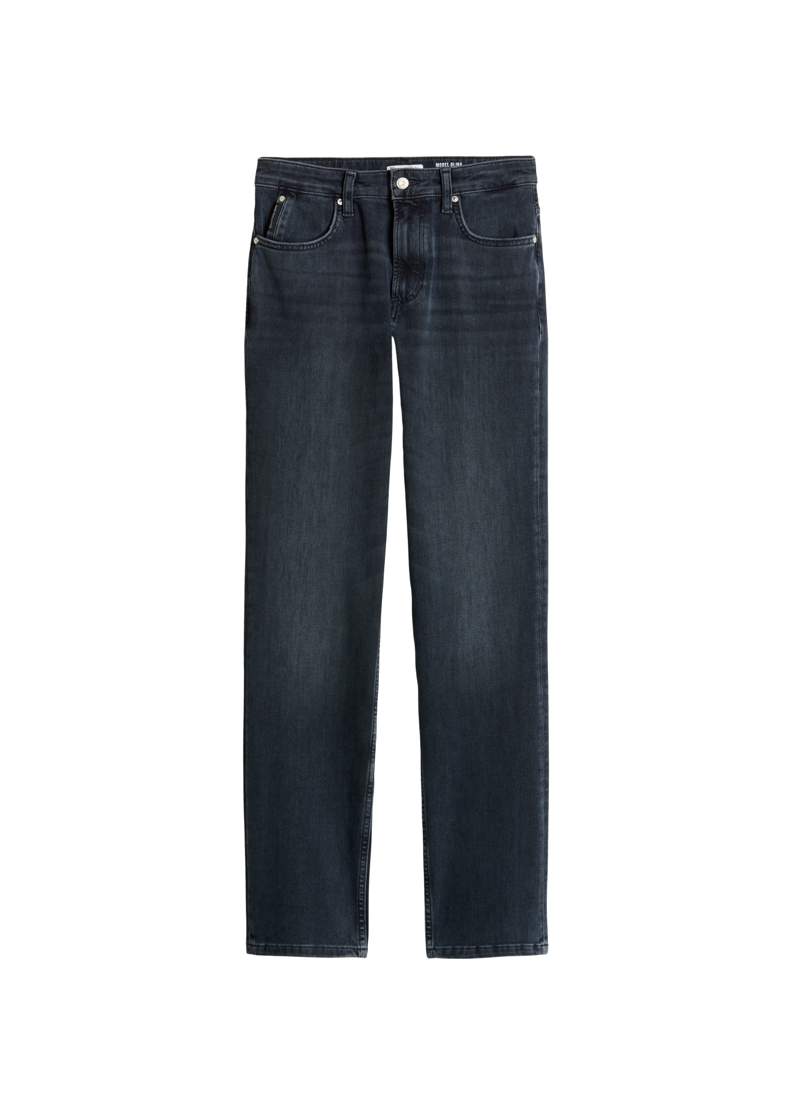 Marc O'Polo DENIM Jeans droit aus Stretch-Baumwolle, Mid Waist