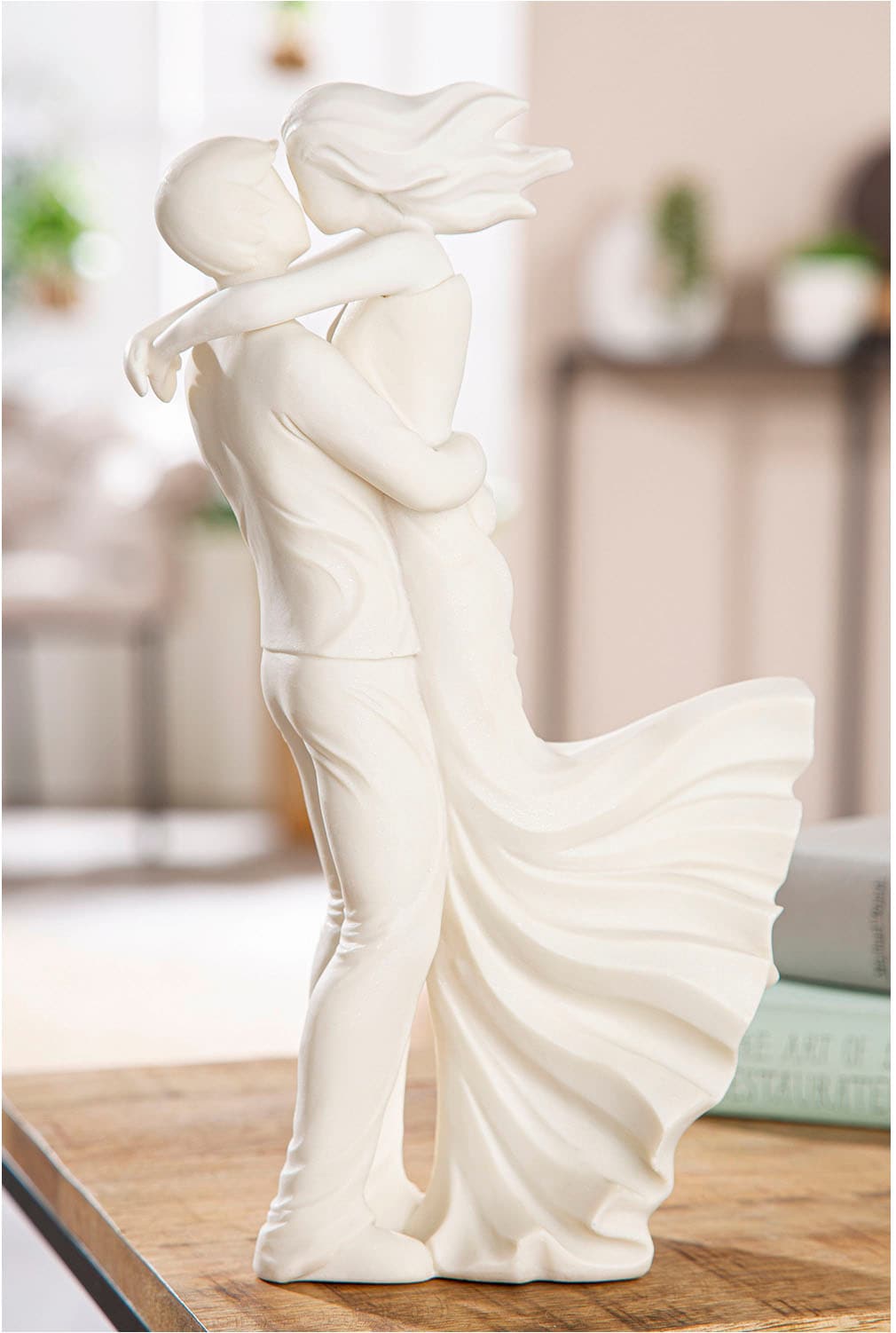 GILDE Dekofigur »Figur Paar Couple in the wind weiss H. 30,5 cm«