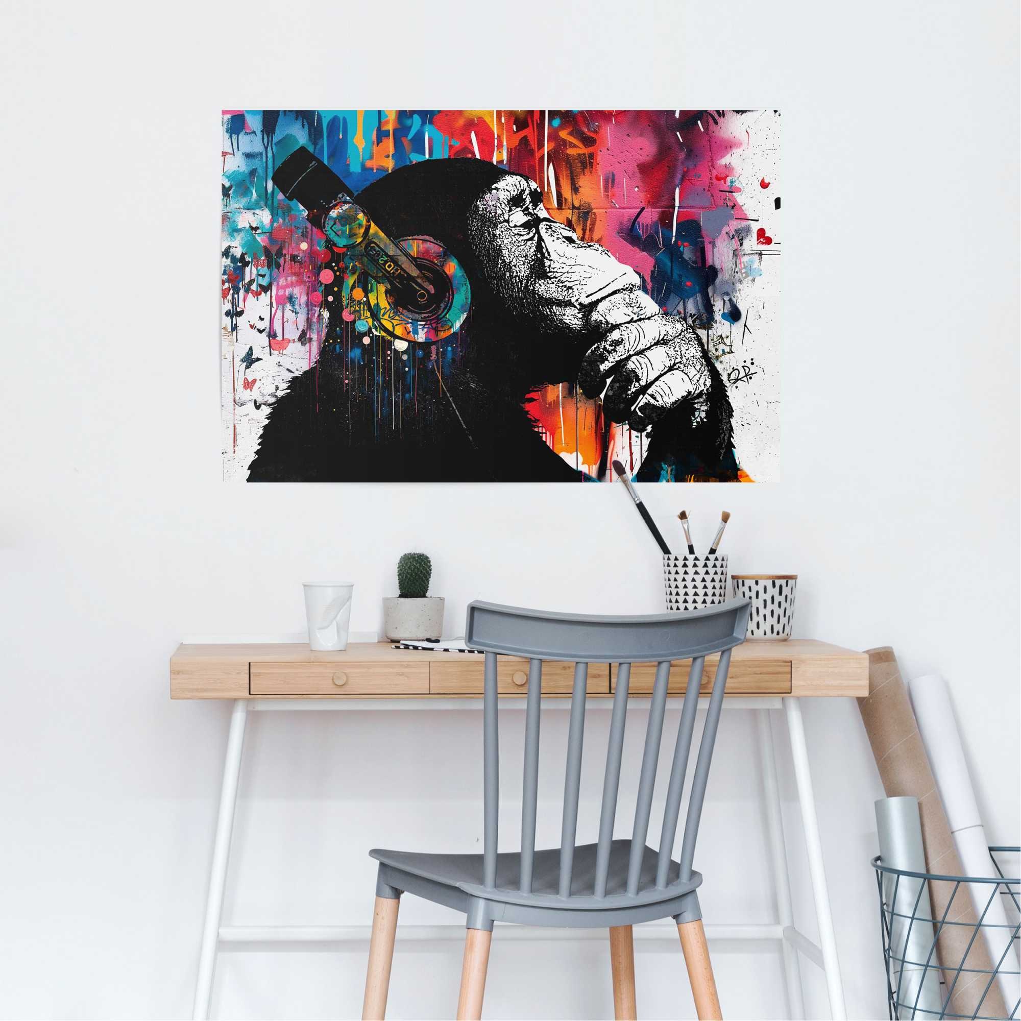 Reinders! Poster »Graffiti chimp«