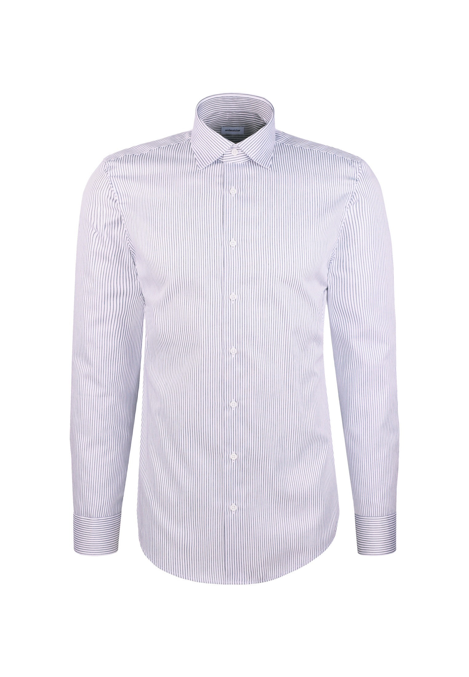 seidensticker Chemise d'affaires »Schwarze Rose« Slim 1/1 Kentkragen Gestreift