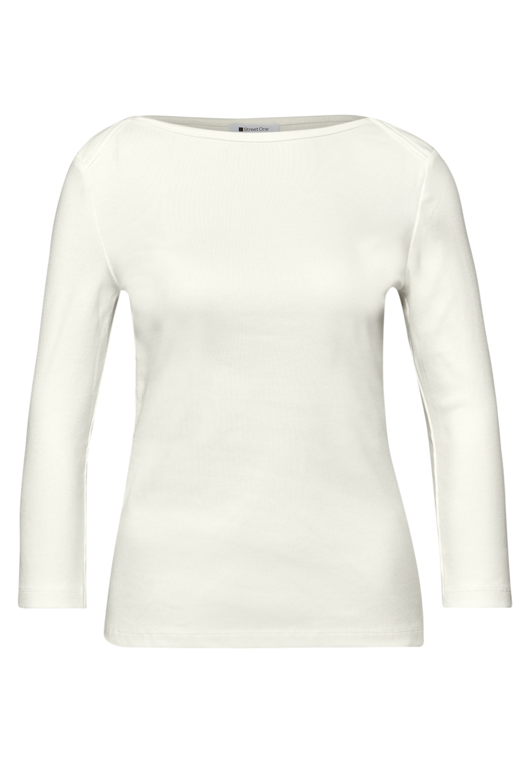 STREET ONE T-shirt à manches 3/4 in Rippstruktur