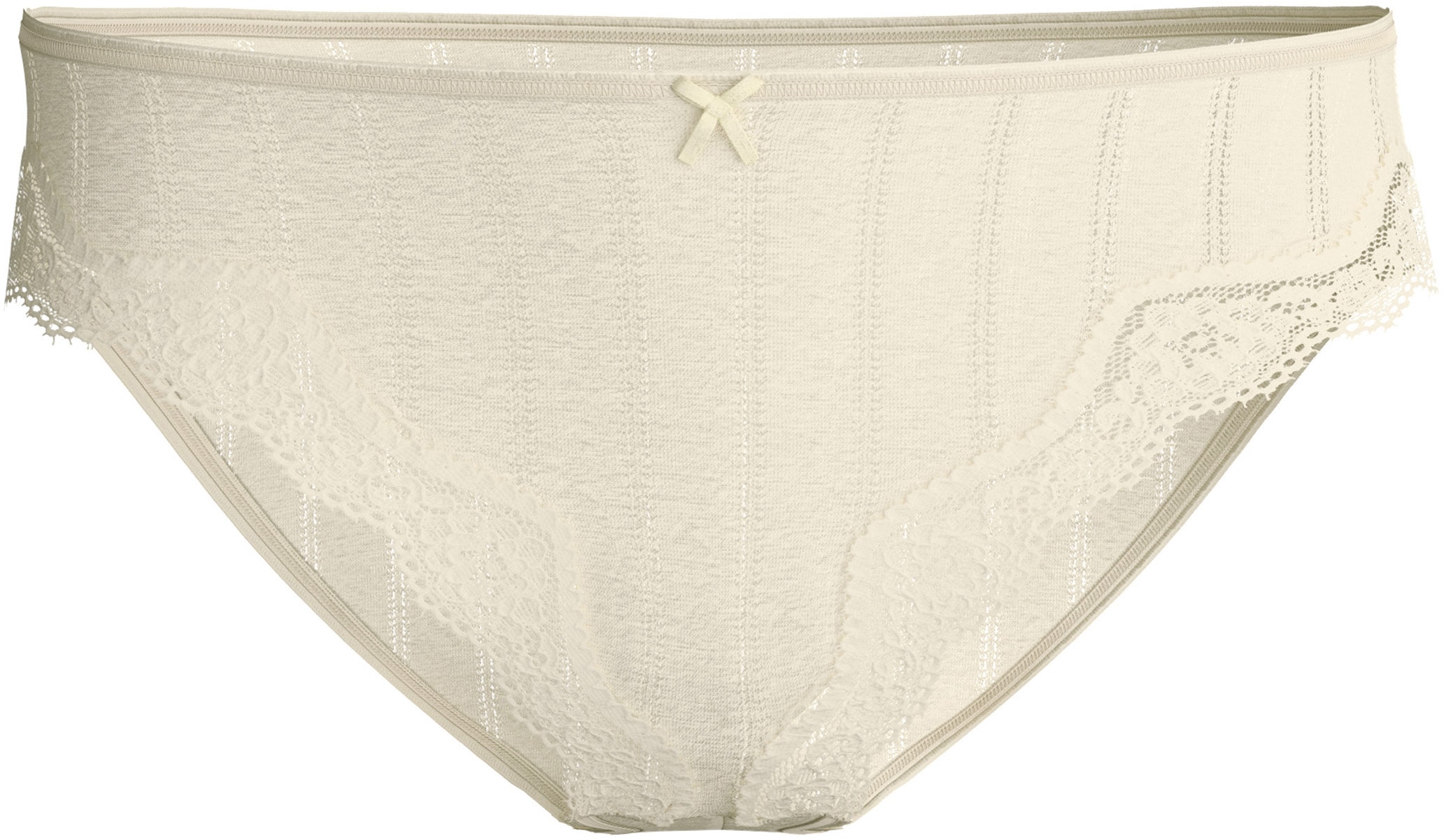 CALIDA Slip »Etude Toujours« aspect rayures fines, dentelle florale, coupe régulière, jacquard, élastique