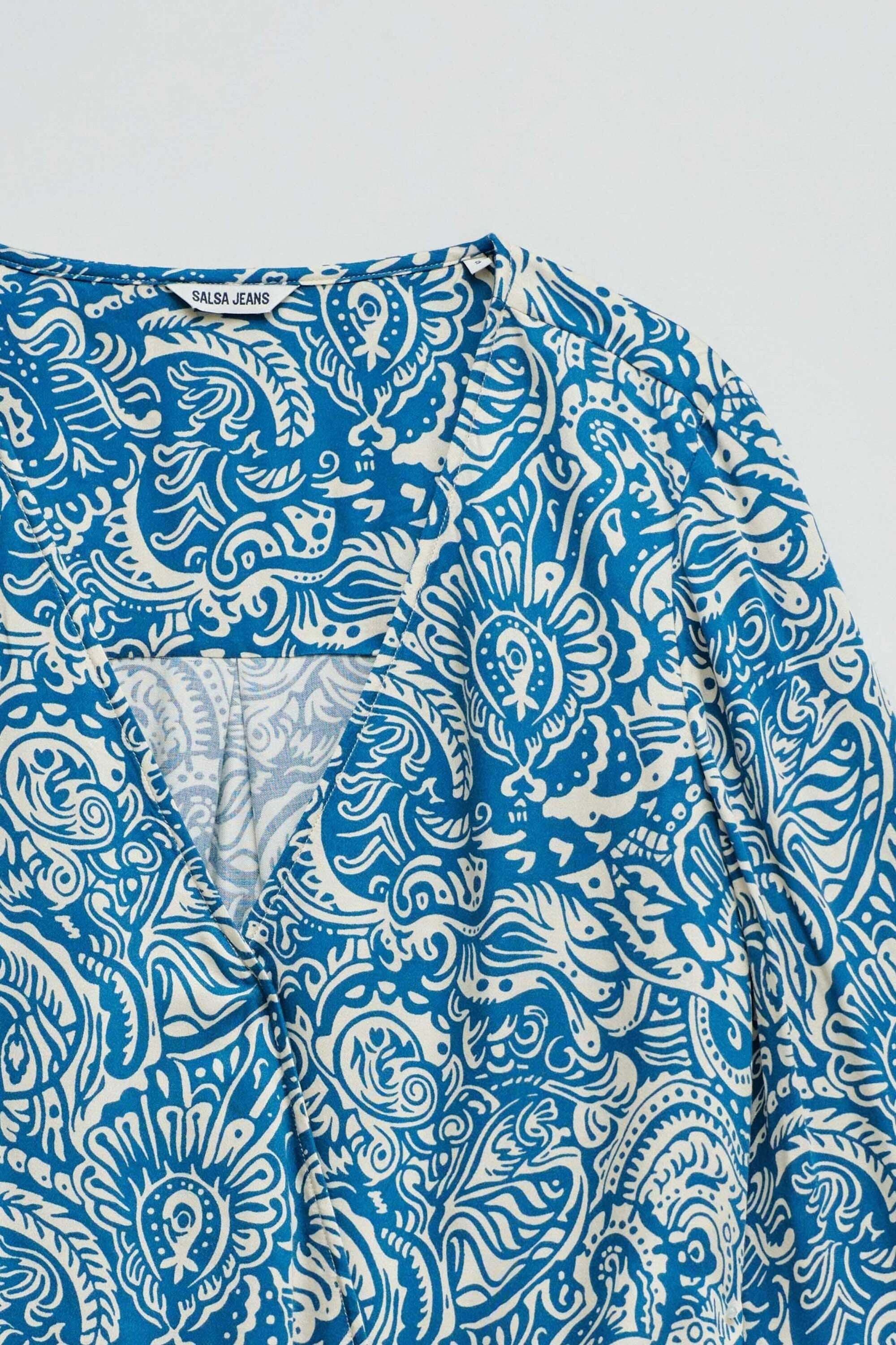 Salsa Langarmbluse »Salsa Jeans Langarmbluse Wrap Blouse«