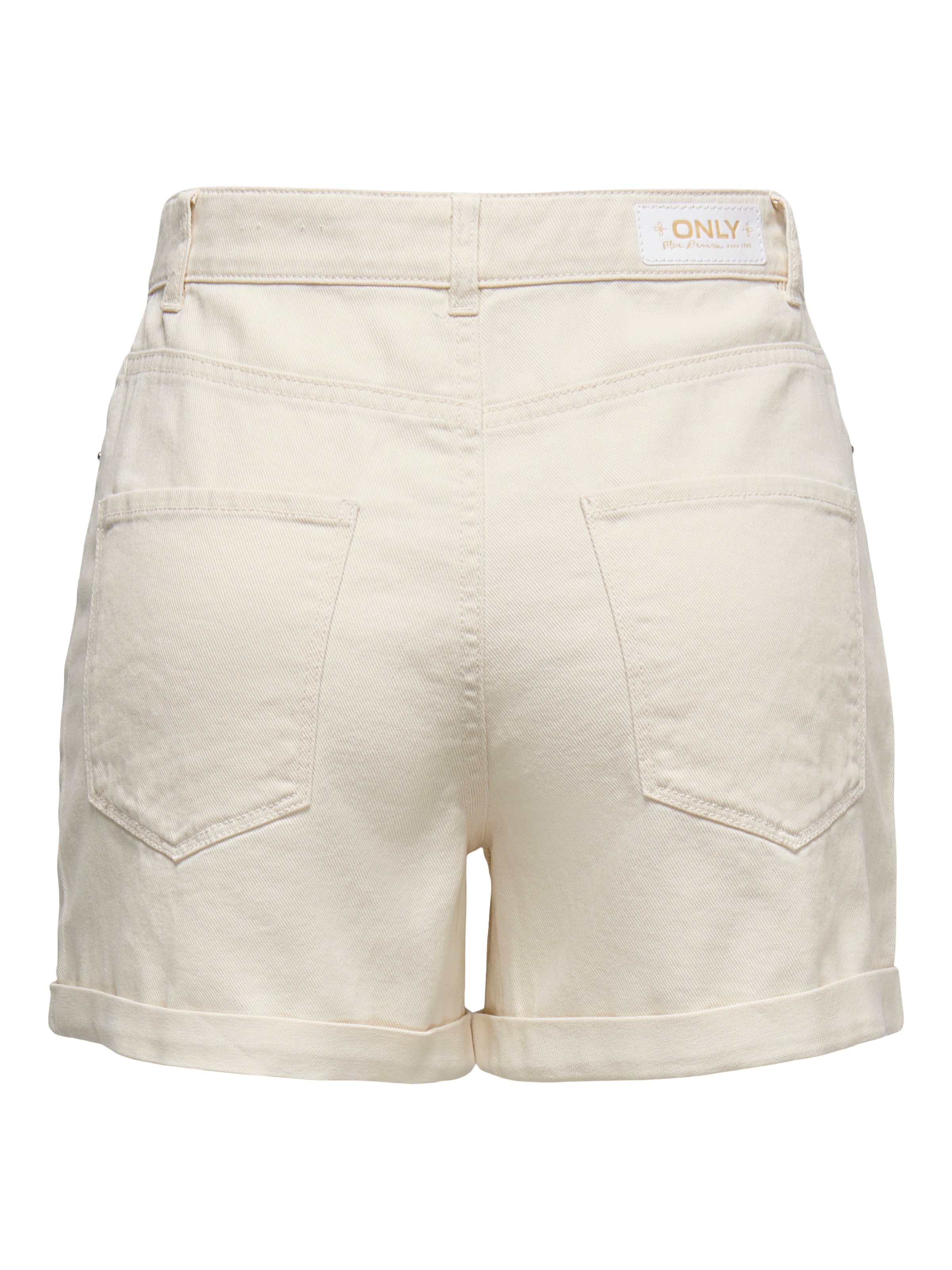 ONLY Short »ONLVEGA HW MOM DNM SHORTS NOOS«  Coton, coupe régulière, taille haute