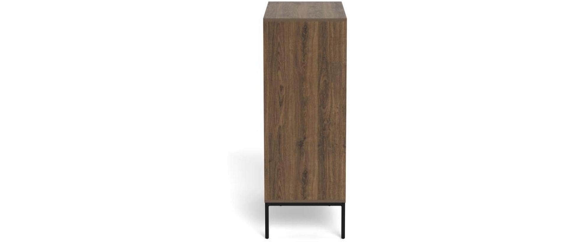 AC Design Kommode »Palmdale 80 x 40 x 110 cm« Elegante Kommode mit 3 Schubladen in rauchiger Eiche-Optik