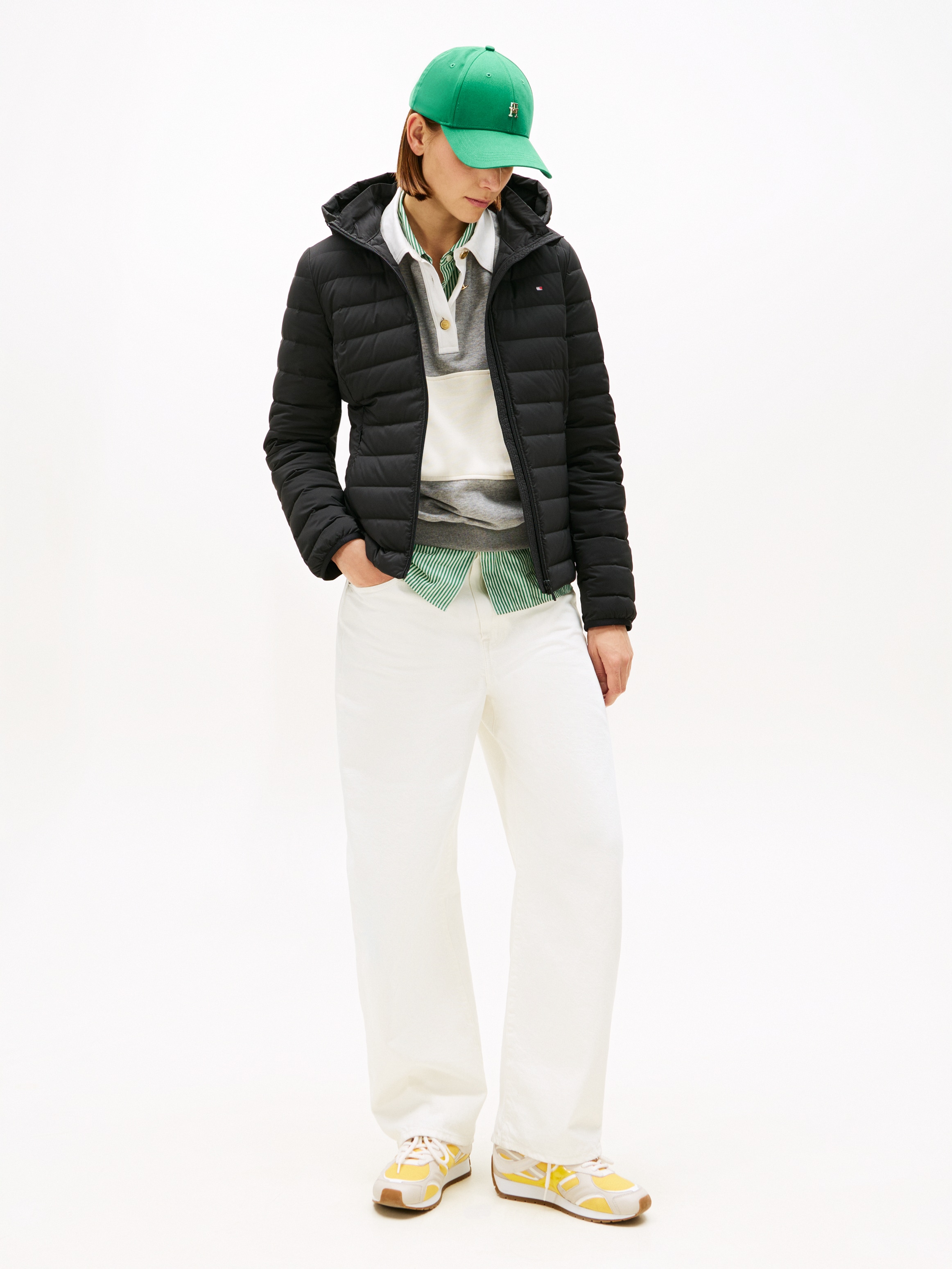 Tommy Hilfiger Veste matelassée »STRETCH NYLON LW DOWN JACKET« mit Kapuze