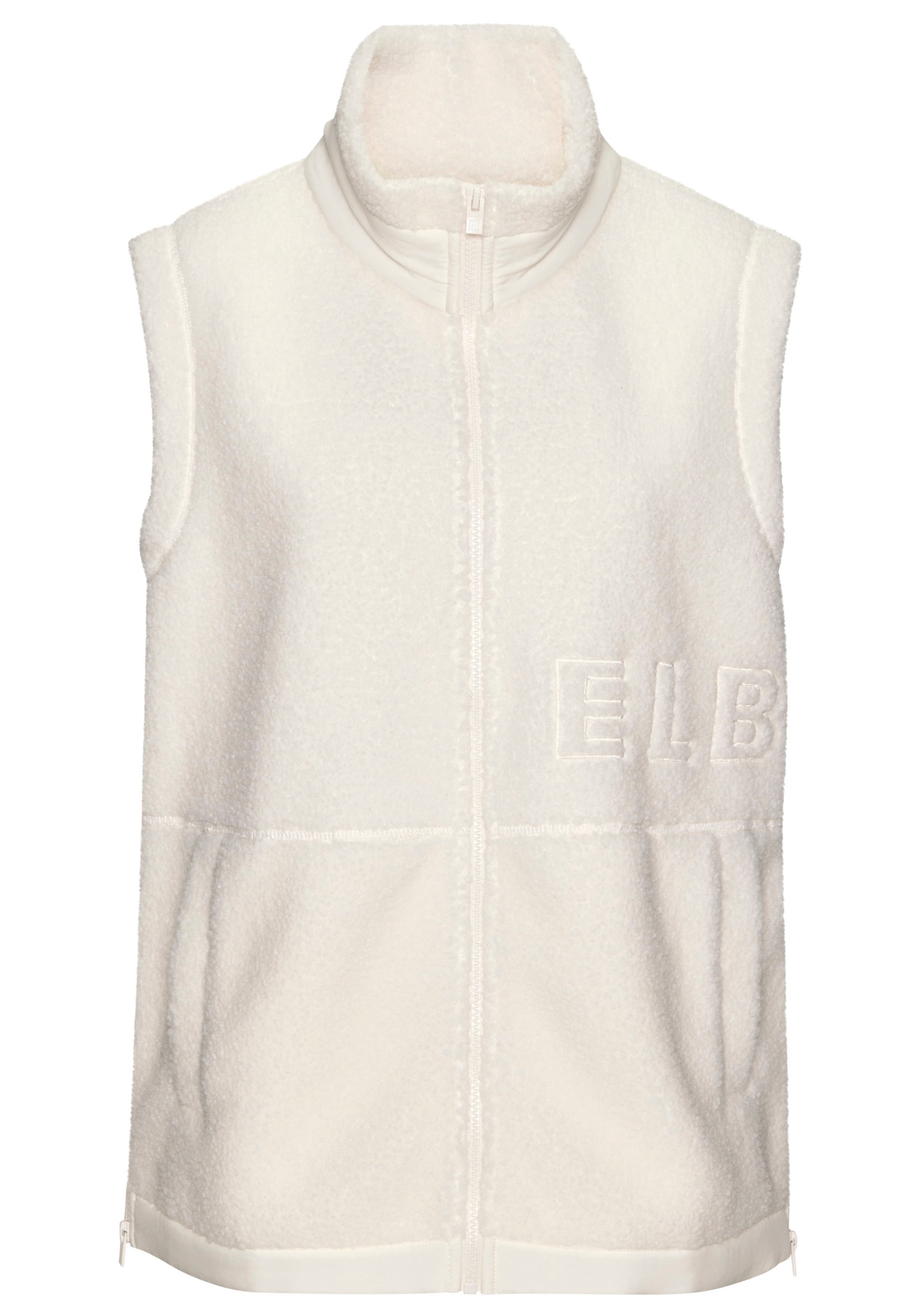 Elbsand Fleeceweste mit seitlichen Reissverschlüssen und hohen Kragen