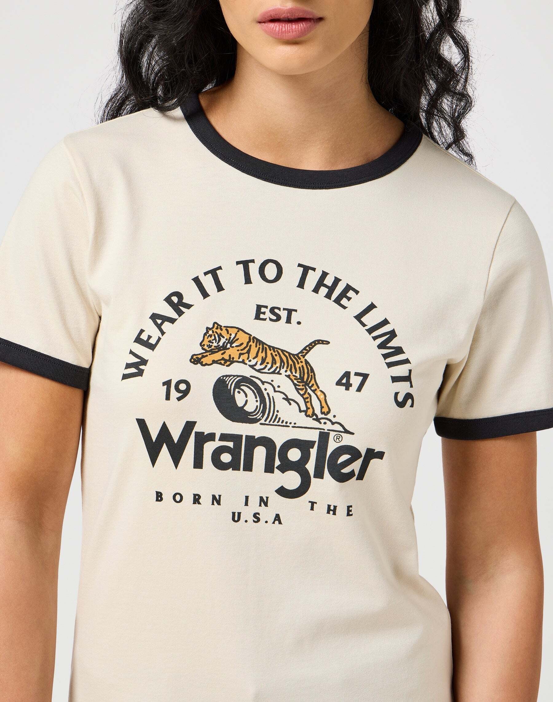 Wrangler T-Shirt »WRANGLER T-Shirt Ringer Tee«