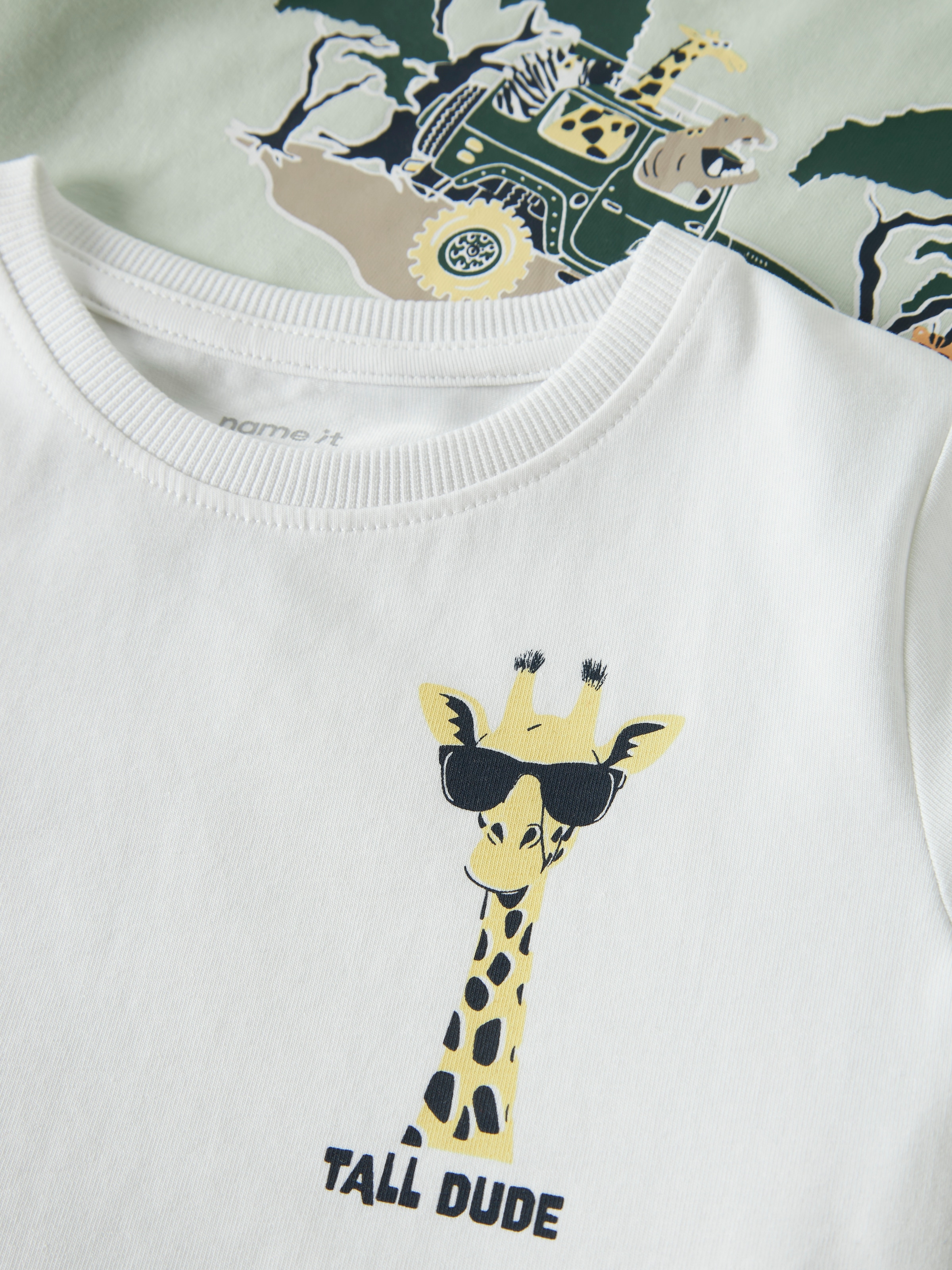 Name It T-Shirt »NMMVUX 2P SS TOP« Packung, 2 Baumwollmischung, normal geschnitten