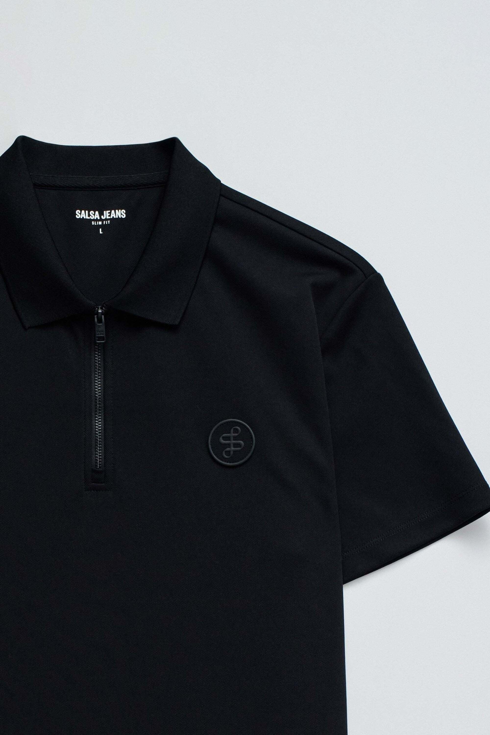 Salsa Poloshirt »Salsa Jeans Polo Pique Structure And Zip«