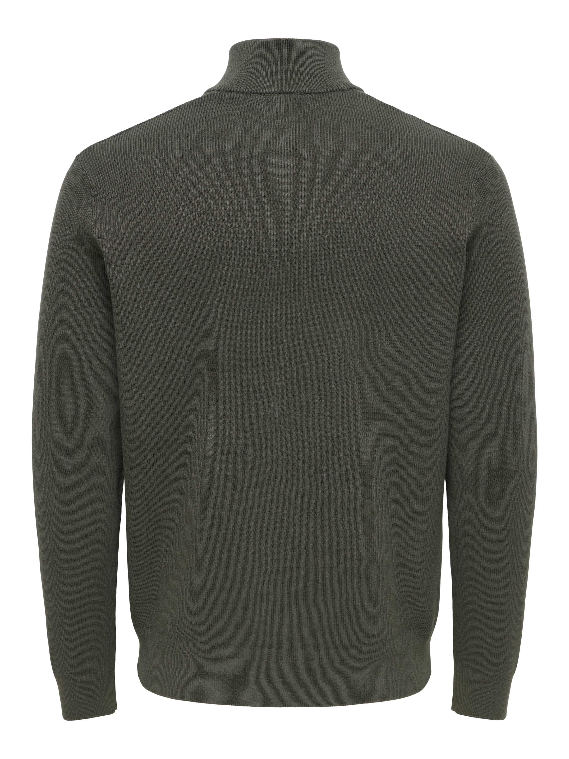ONLY & SONS Troyer »ONSPHIL REG 12 STRUC HALF ZIP KNIT NOOS« mélange coton, coupe régulière