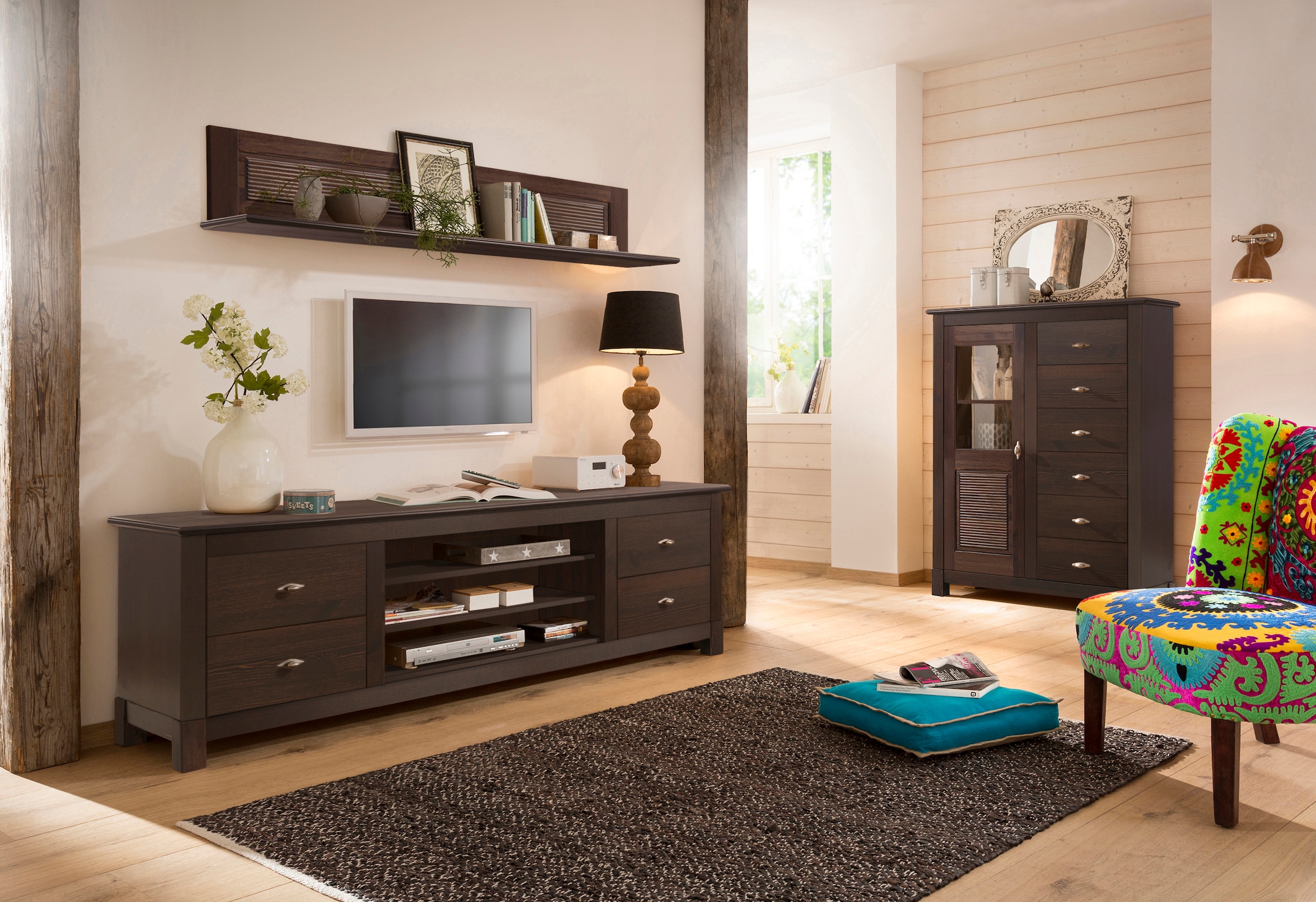 GOODproduct Table basse »Rauna« Kommode, Breite 200 cm, FSC®-zertifiziertes Massivholz