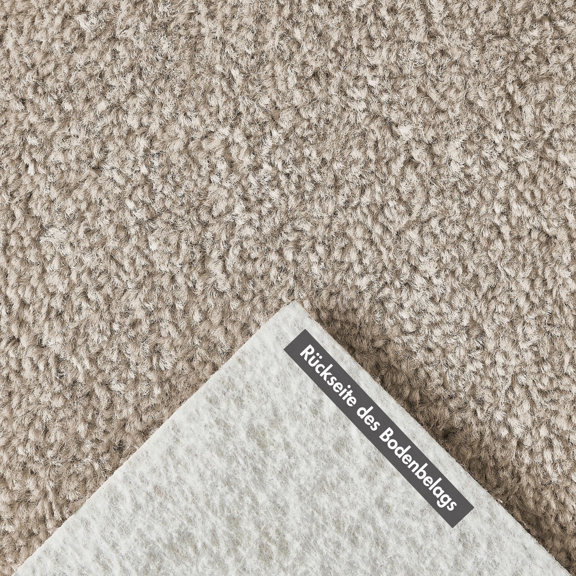 Andiamo Teppichboden »Ines, Kräuselvelours, Gesamthöhe ca. 8,5 mm, Luxusklasse LC2« rechteckig 21 mm Höhe Uni Farben, Breite 400 cm, strapazierfähig & pflegeleicht