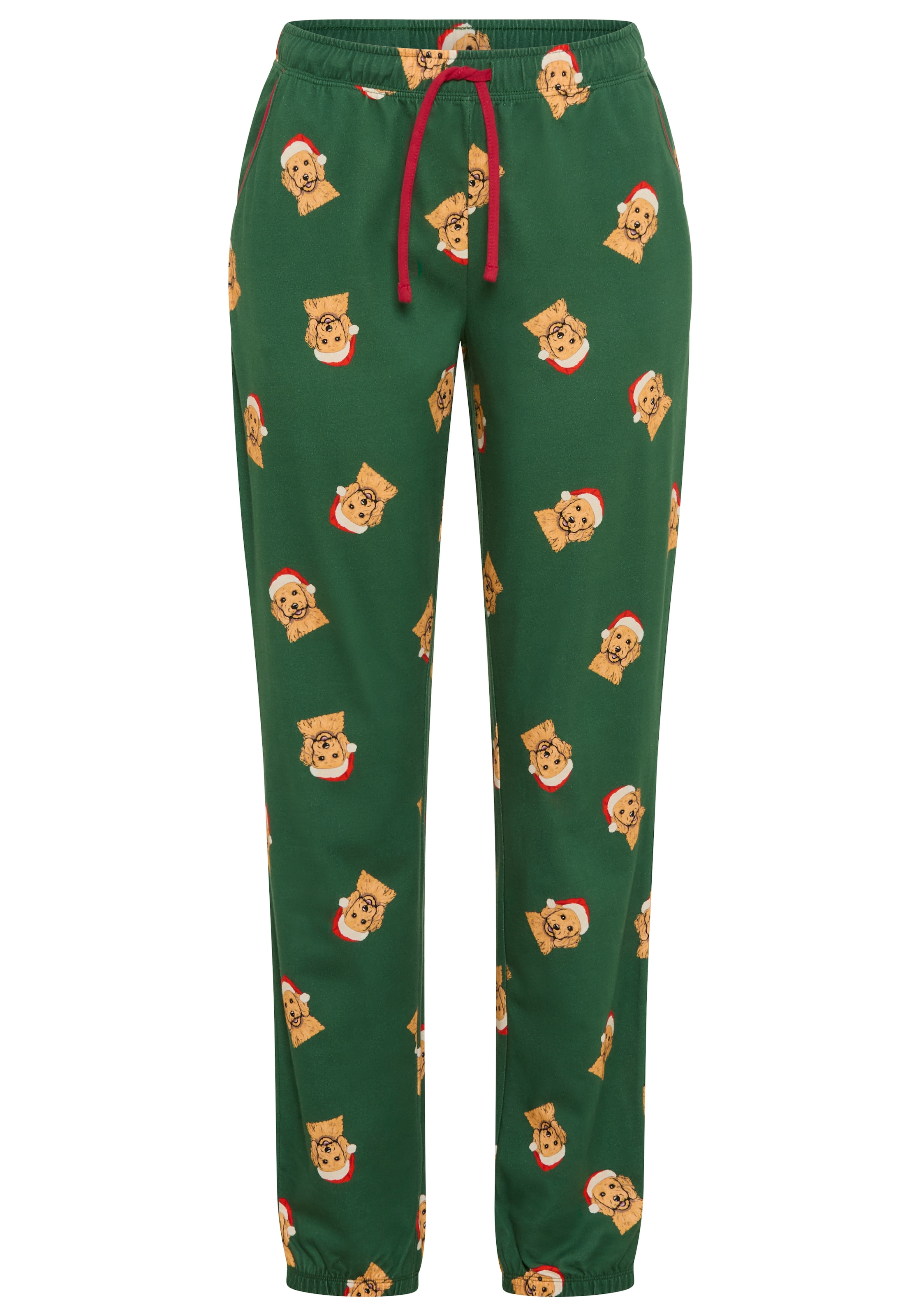 LASCANA Pyjama 2 avec un mignon imprimé de chiens de Noël