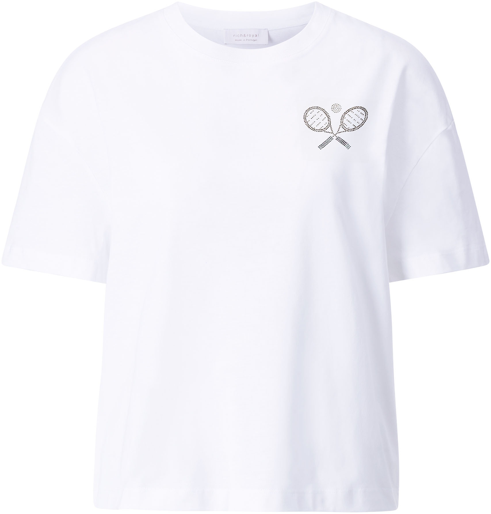 RICHROYAL T-shirt mit Strassdetalis