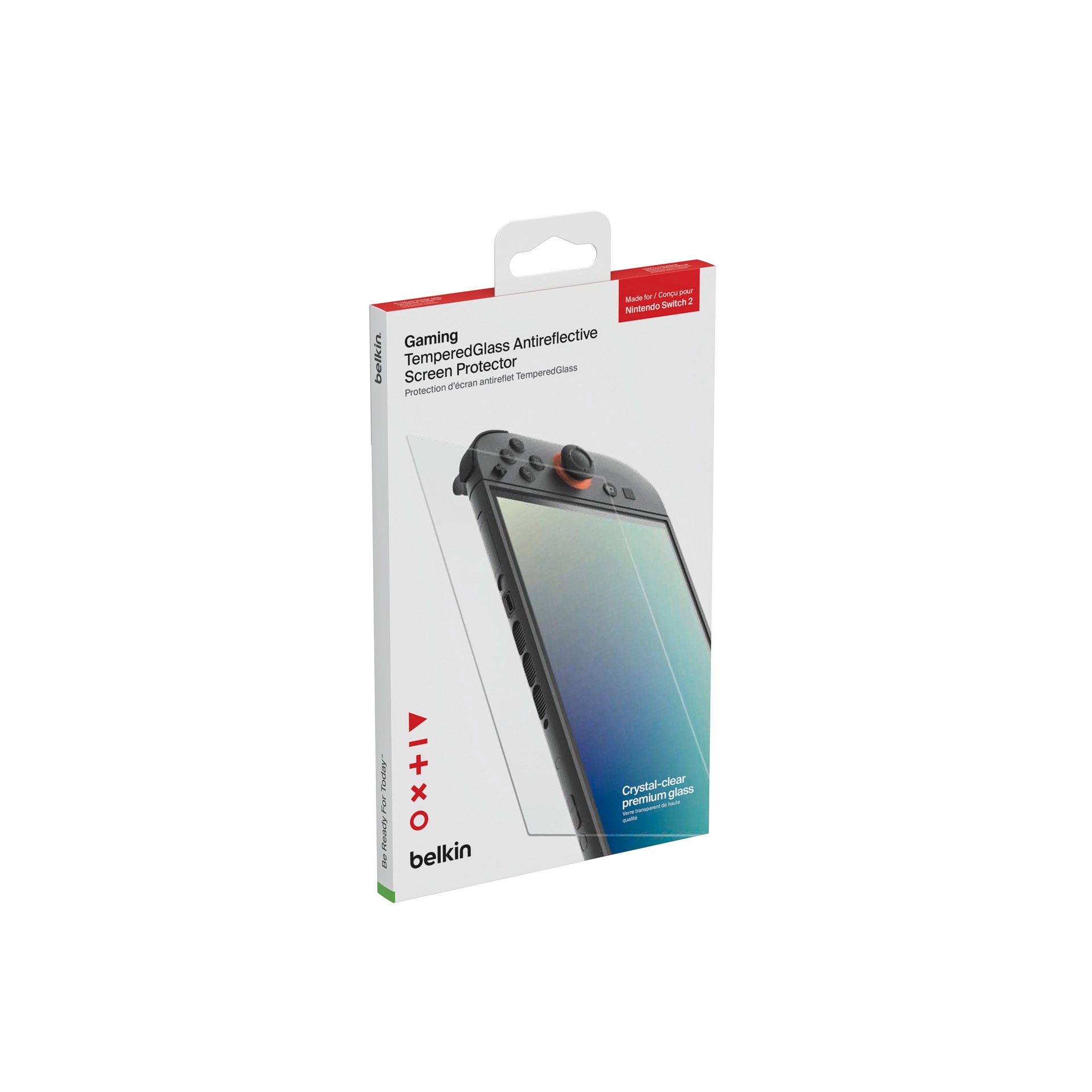 Belkin Displayschutzglas »Gaming TemperedGlass Antireflective Screen Protector« für Nintendo Switch 2 Displayschutzfolie, Schutzfolie, Bildschirmschutz, kratz- & stossfest