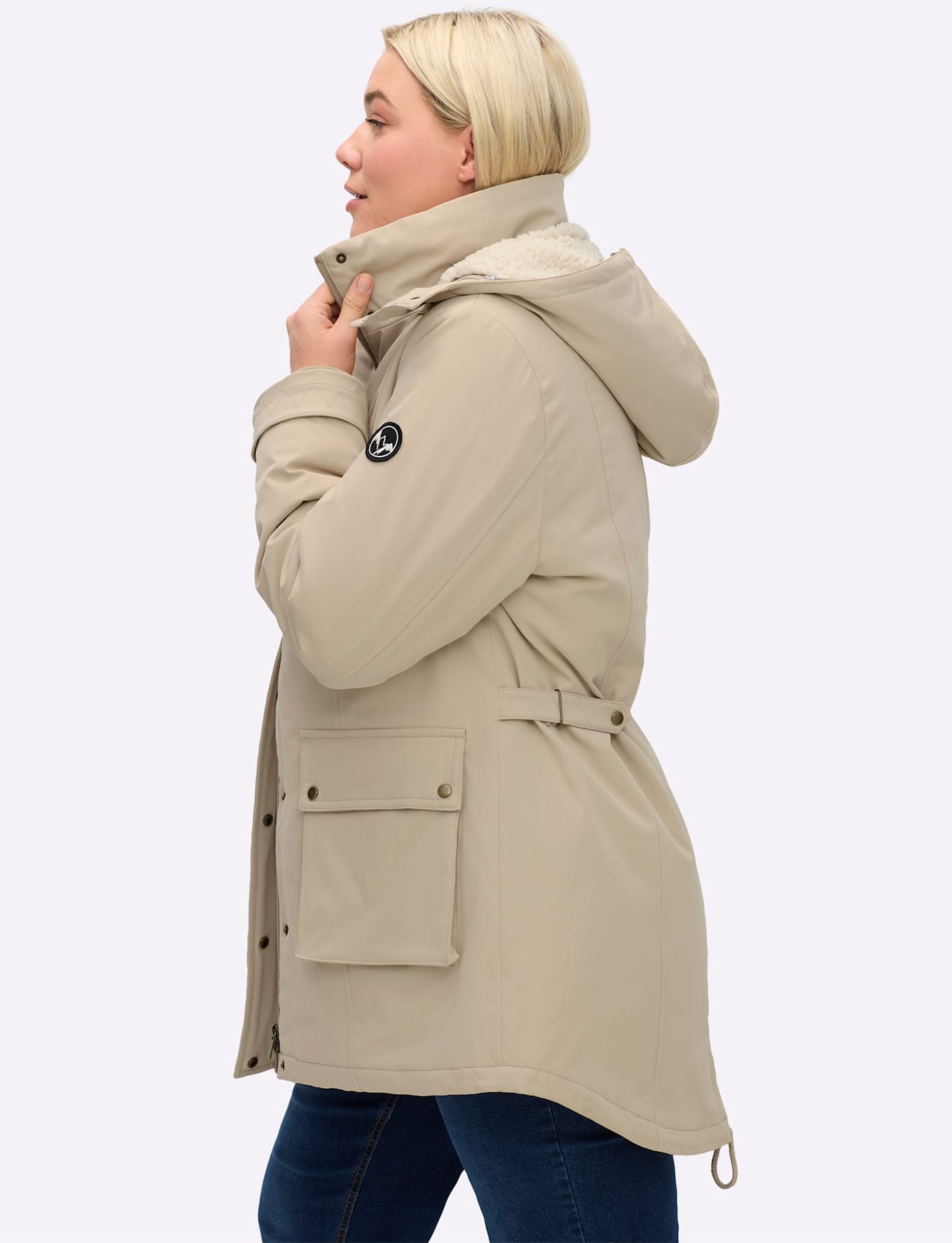 Sheego Parka mit Kapuze