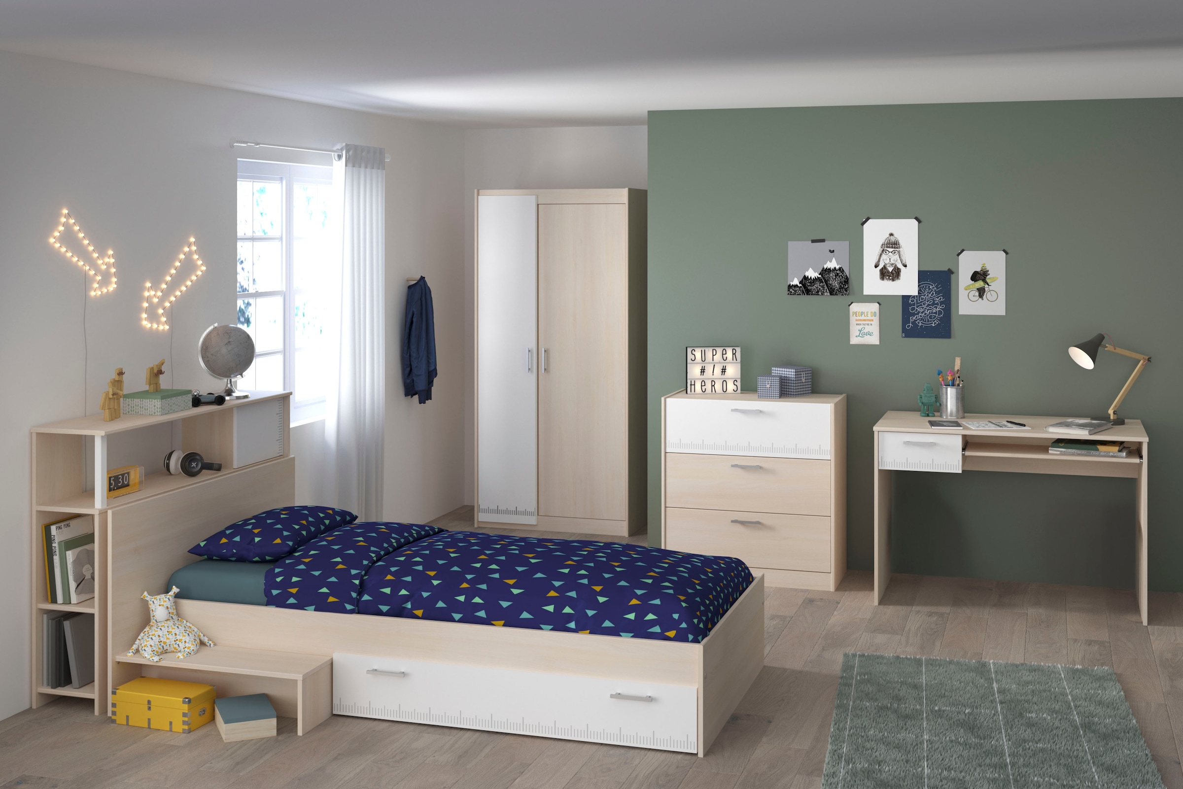 Parisot Jugendzimmer-Set »Charly 8« Set, 5-tlg., 5 tlg.