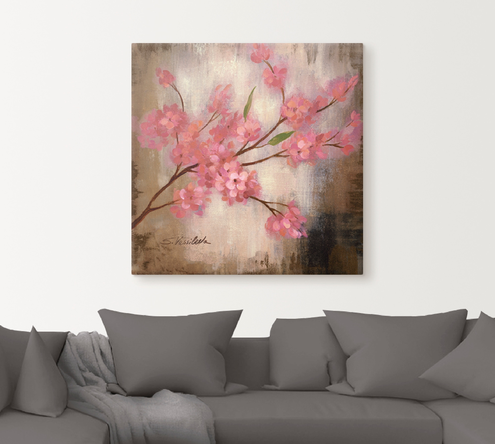 Artland Leinwandbild »Kirschblüte I« Blumen 1 Stk. tlg. auf Holzrahmen gespannt