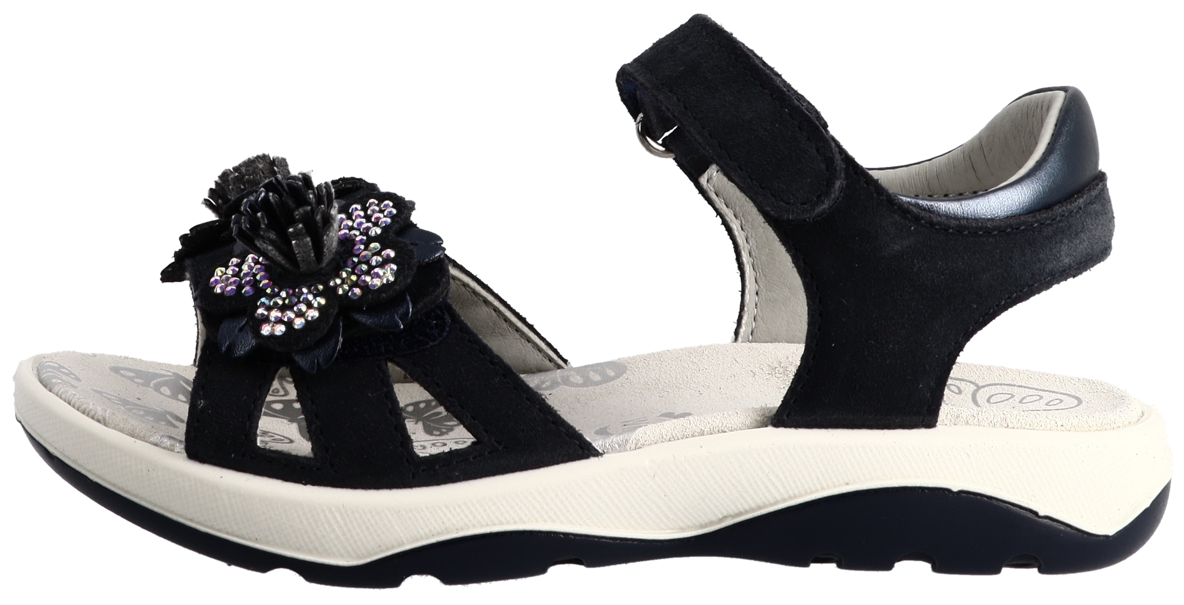 Lurchi Sandale »Florini 1«  Klettschuh mit Fransen, Grössenschablone zum Download