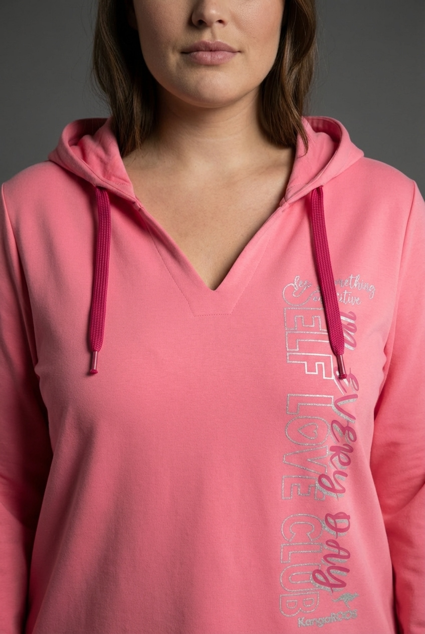 KangaROOS Sweat à capuche , casual Stil, mit Kapuze, bequeme Passform, grosse Grössen
