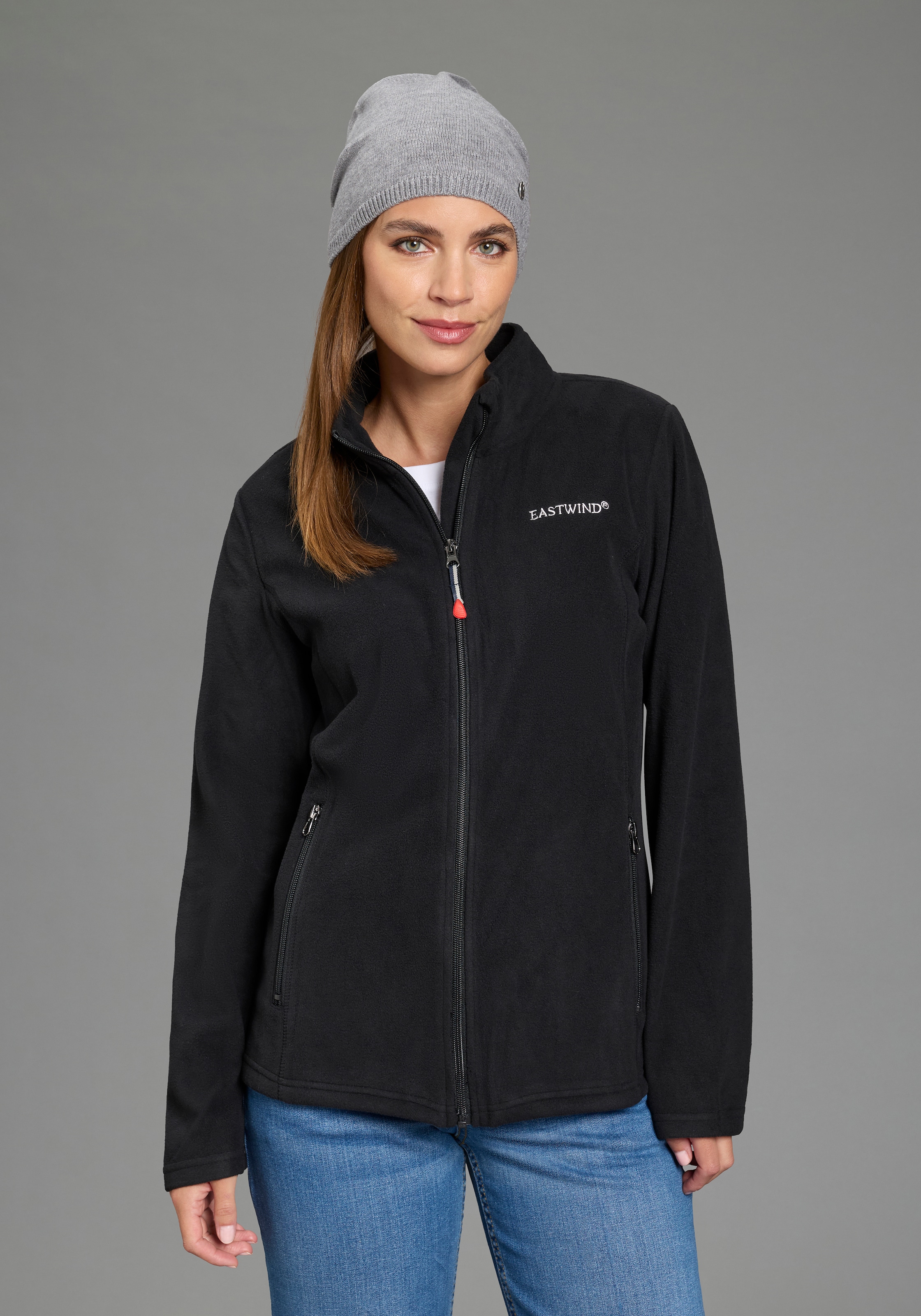 Eastwind Veste polaire sans capuche pour les jours froids, 100% polyester, style sportif