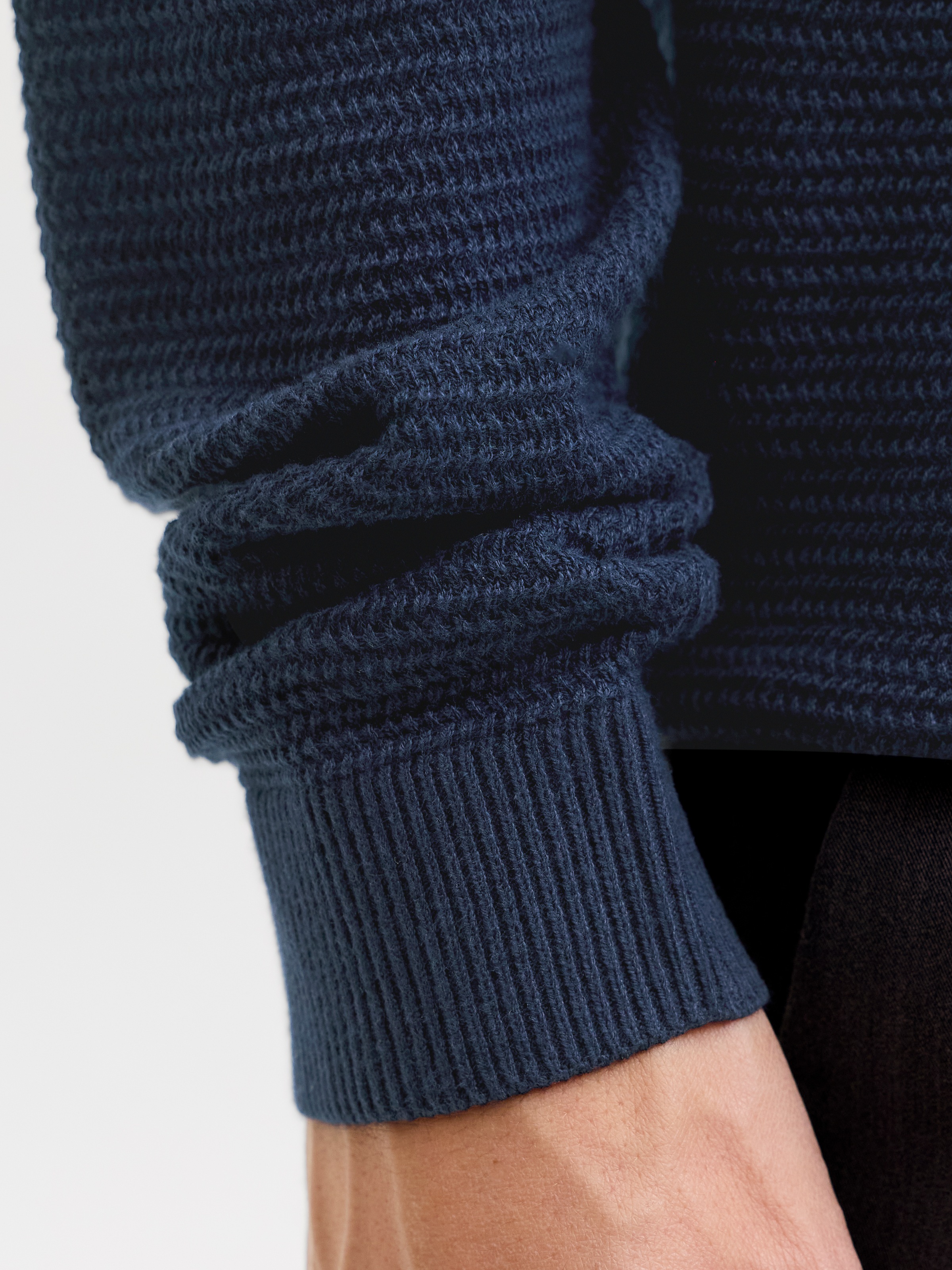 Jack & Jones Pull à col polo »JPRBLURILEY KNIT SPLIT NECK LS SN«