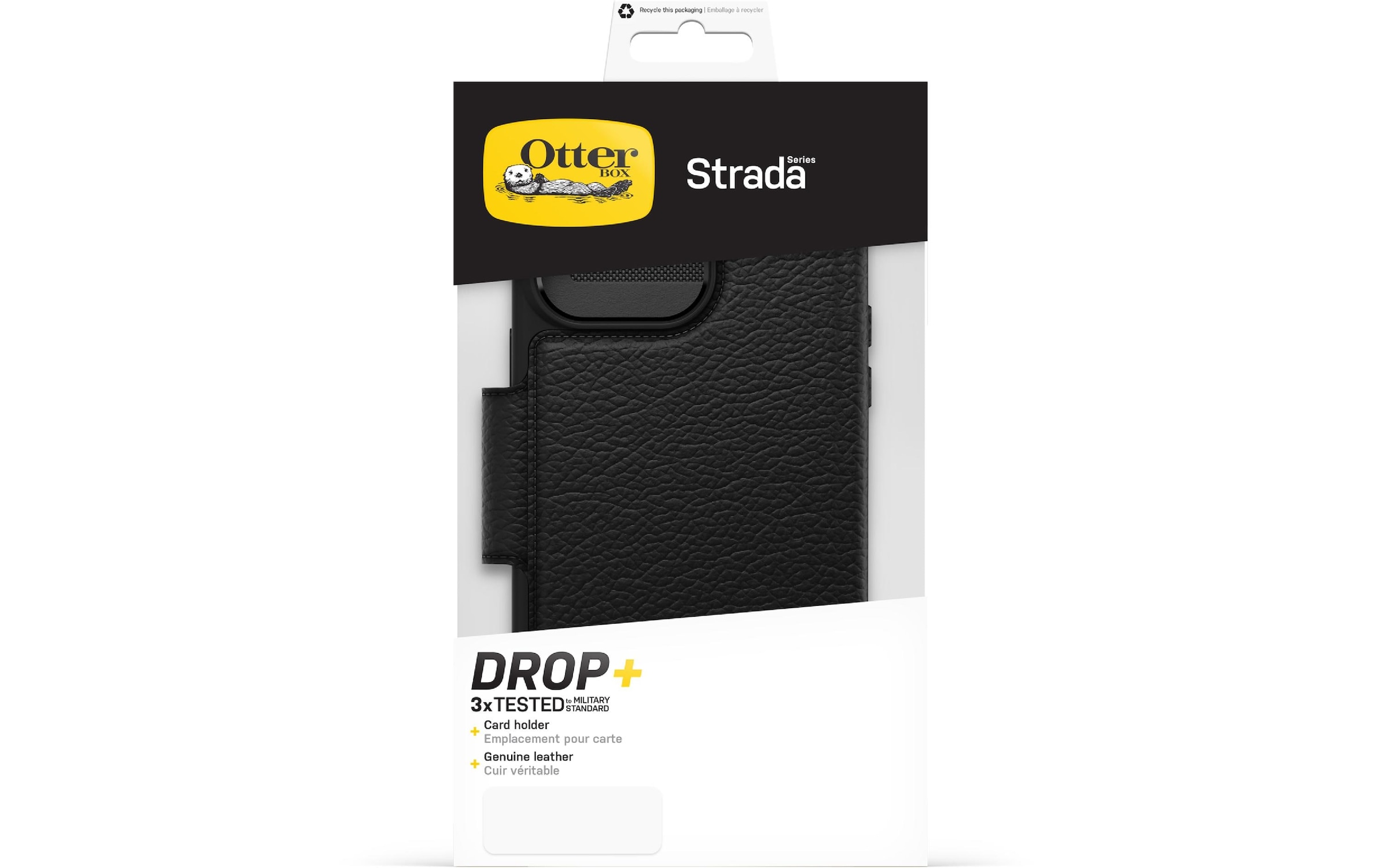 Otterbox Handyhülle »Strada iPhone 14 Pro Max Schwarz«