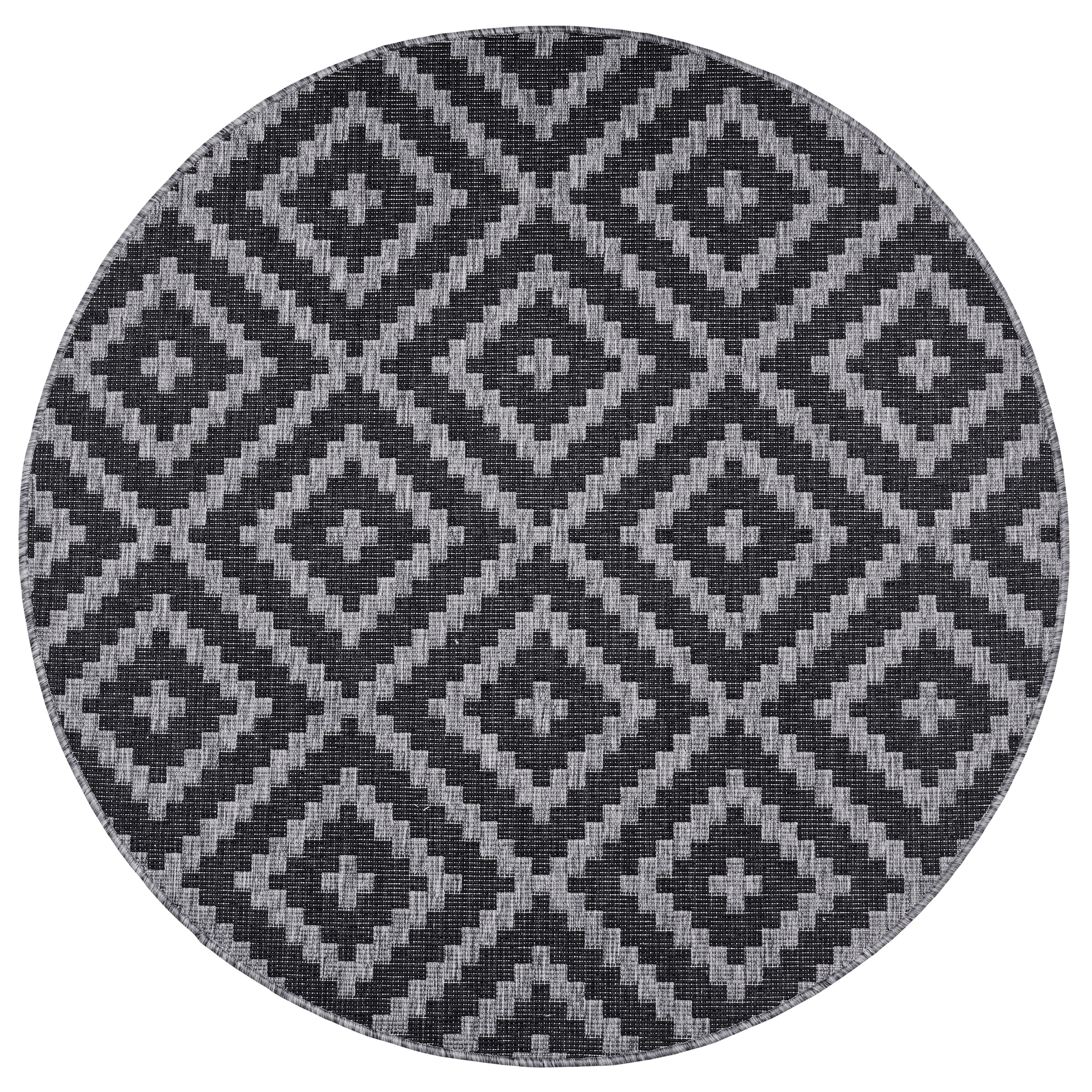 my home Tapis »Ronda Wendeteppich« Rond 5 mm Höhe Sisal-Optik, Flachgewebe, In-  und Outdoor, geometrisches Boho Design
