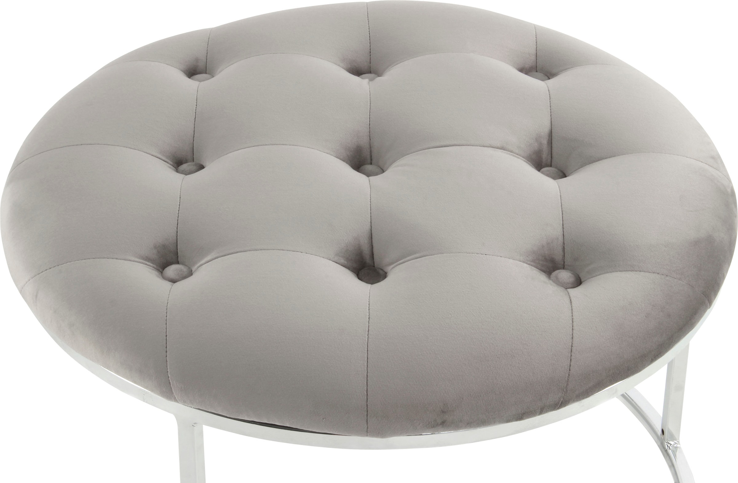 Kayoom Polstergarnitur »Hocker Becky 825 2er-Set, runde Form, angesagter Retro-Stil« Set, Hocker 1: B 60 cm/H 41 cm/T 60 cm
Hocker 2: B 40 cm/H 32 cm/T 40 cm, 2 Stk. tlg. vielseitig verwendbar, modern, pflegeleicht, runde Form