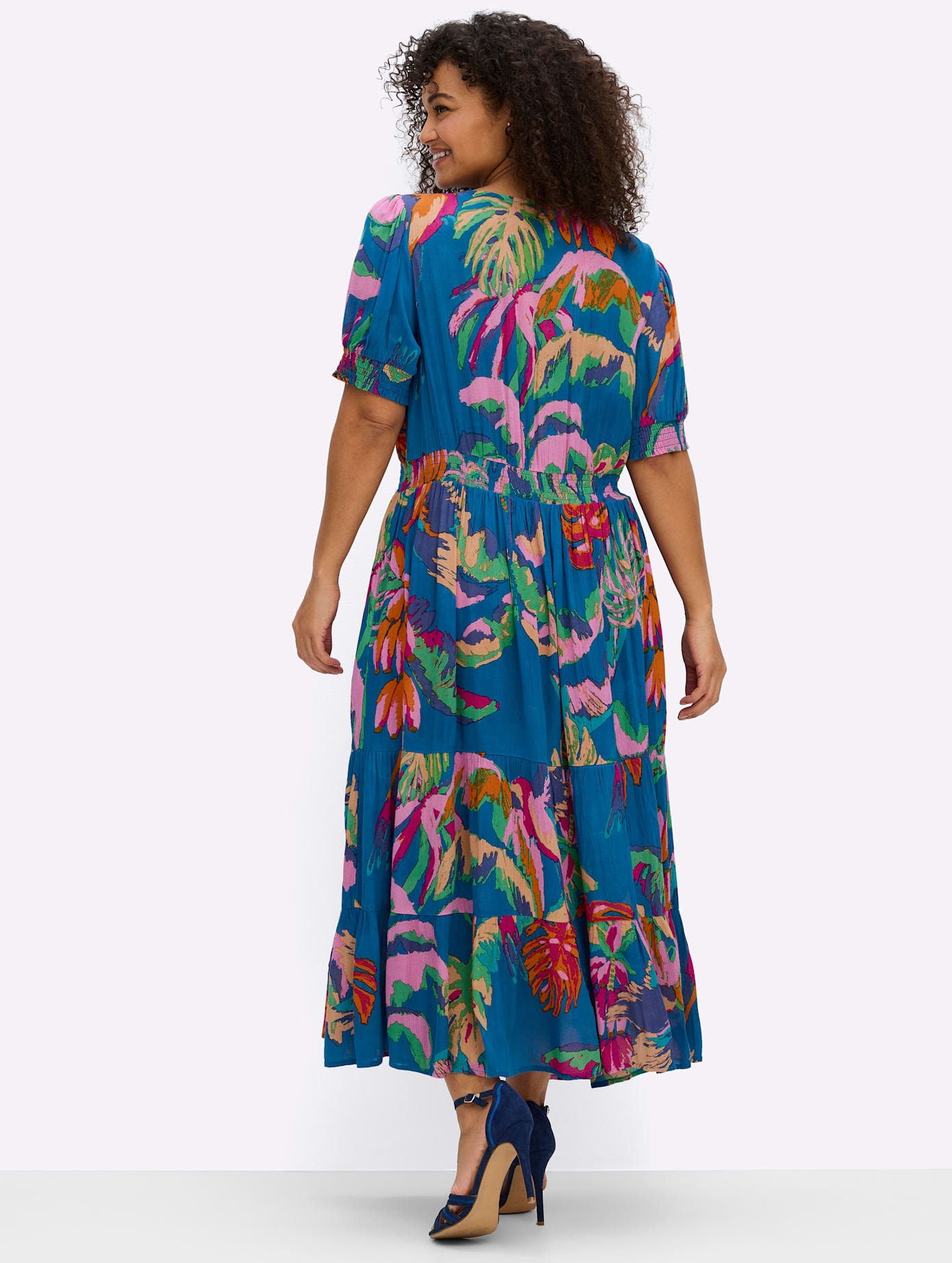 Sheego Robe imprimée »Kleid« Poches pour les mains