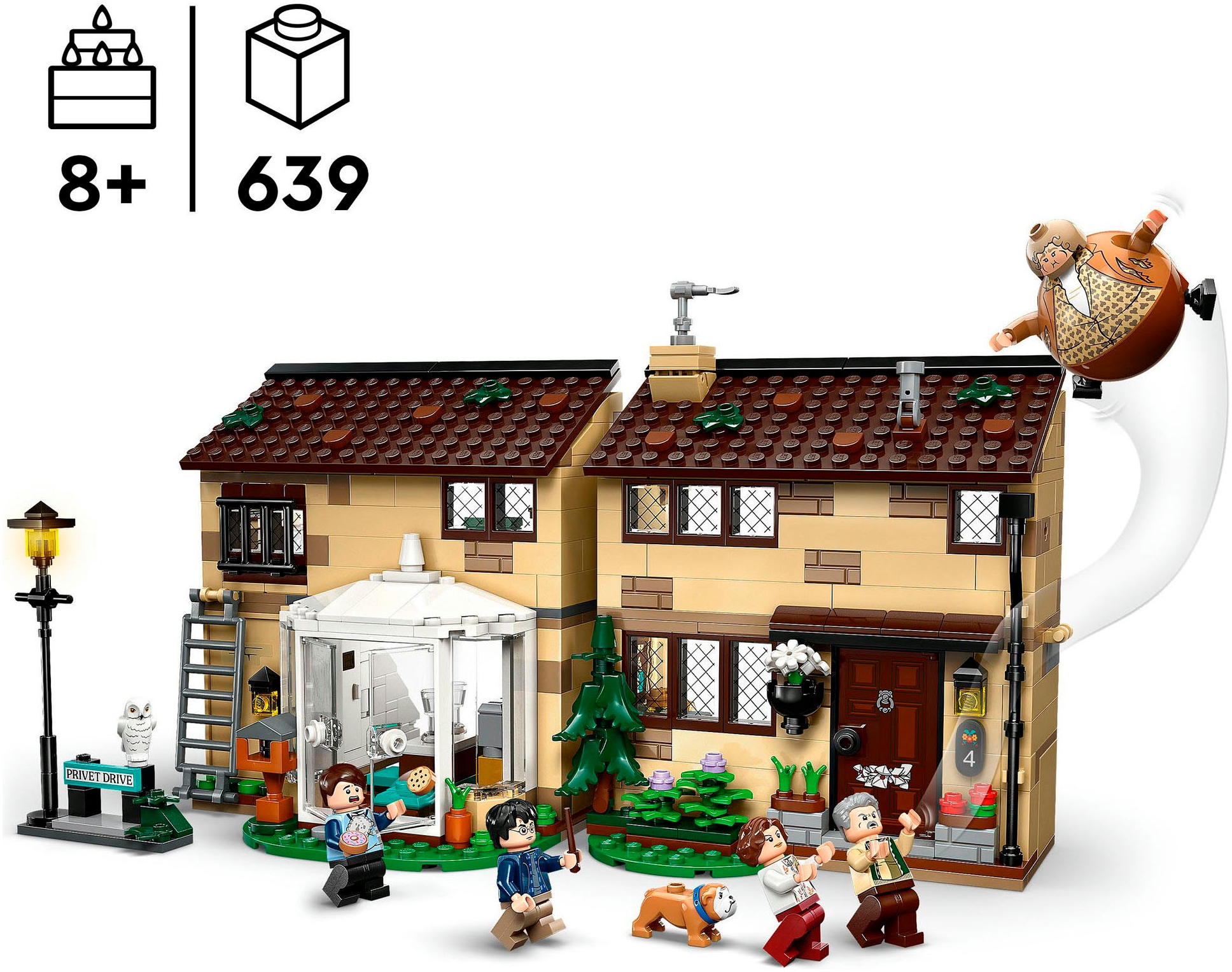 LEGO® Konstruktionsspielsteine »Ligusterweg: Tante Magdas Besuch (76451), LEGO Harry Potter™« Made in Europe