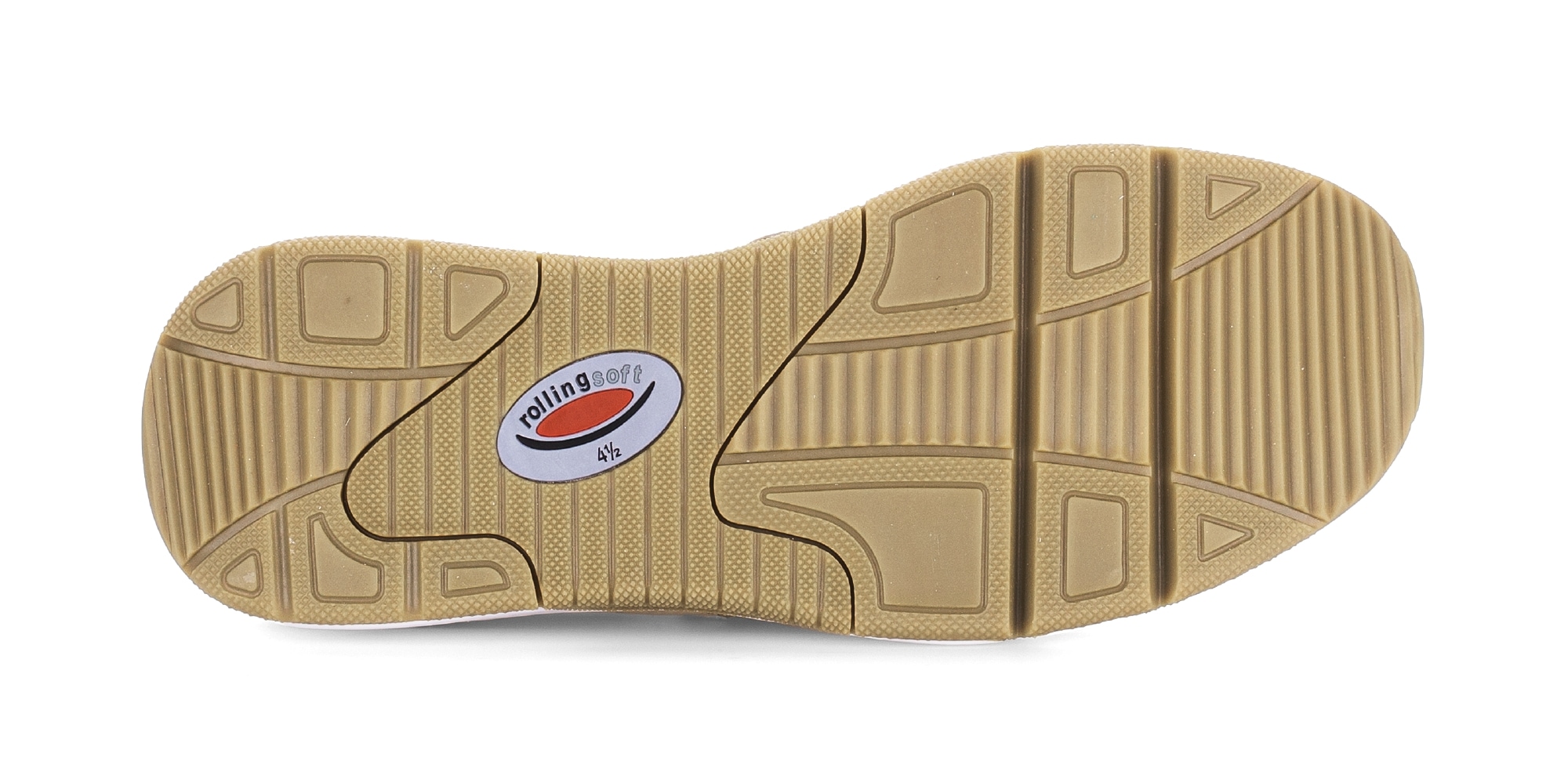 rollingsoft Baskets compensées  , chaussure de loisirs, chaussure basse, chaussure à lacets, fermeture éclair extérieure, largeur G