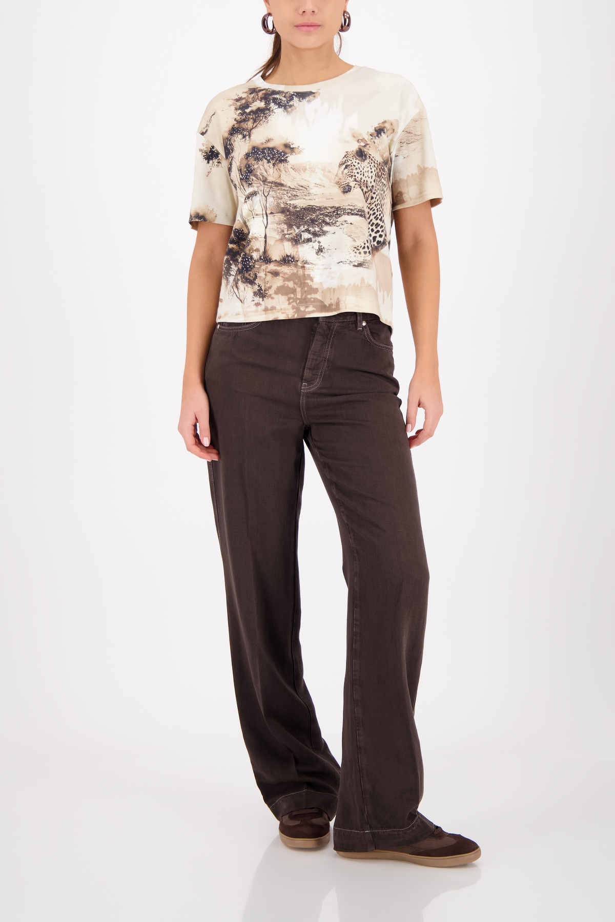 Monari T-shirt »Shirt Savanne allover« Regular fit mit Savanne-Print