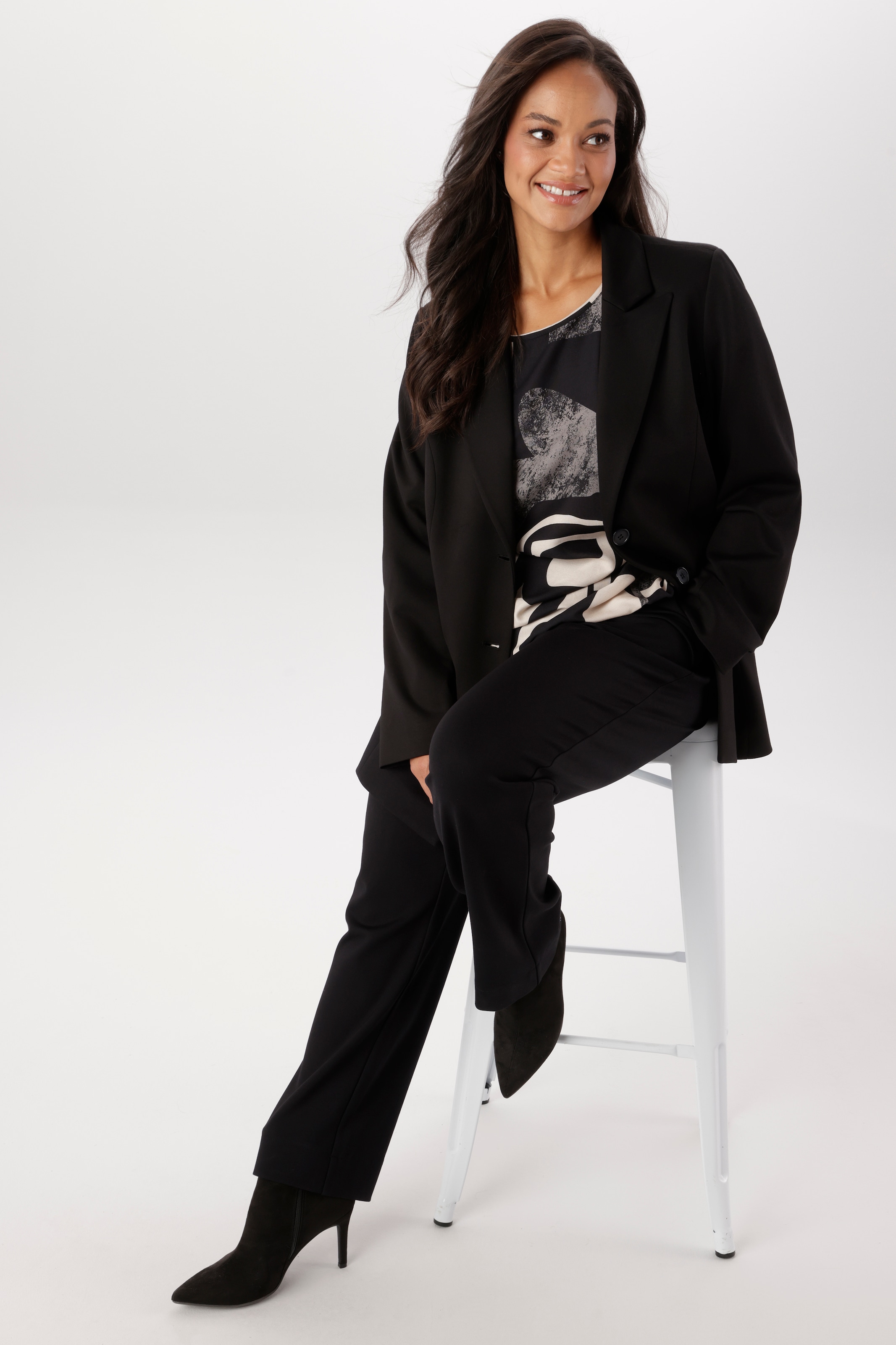 Aniston PLUS Pantalon en jersey  en qualité élastique noble