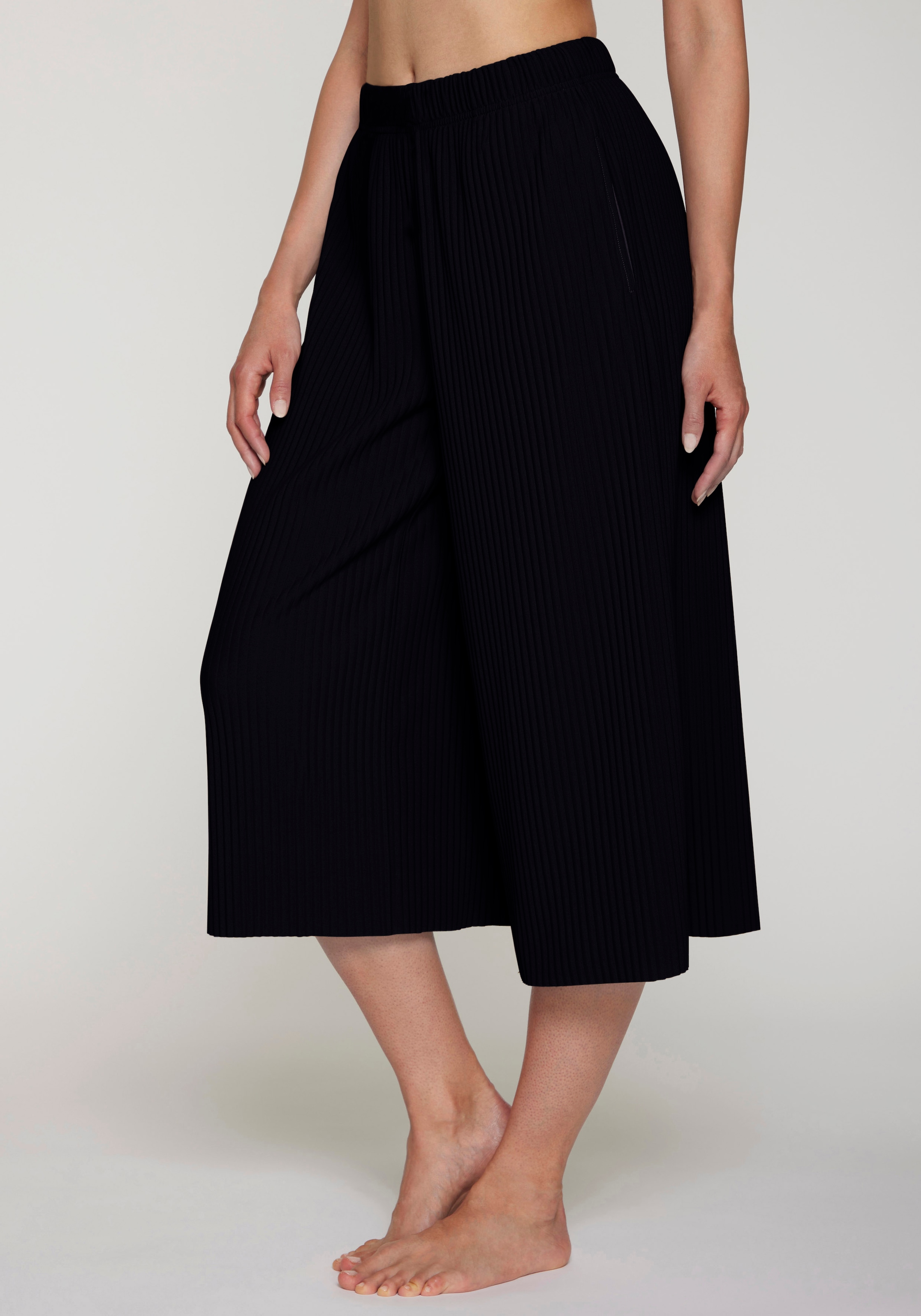 LASCANA Jupe-culotte  forme ample avec plis plissés