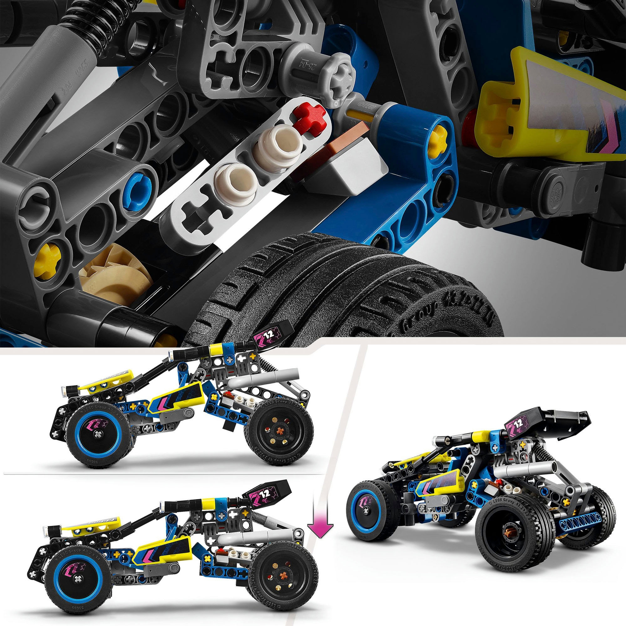 LEGO® Konstruktionsspielsteine »Offroad Rennbuggy (42164), LEGO Technic« Made in Europe