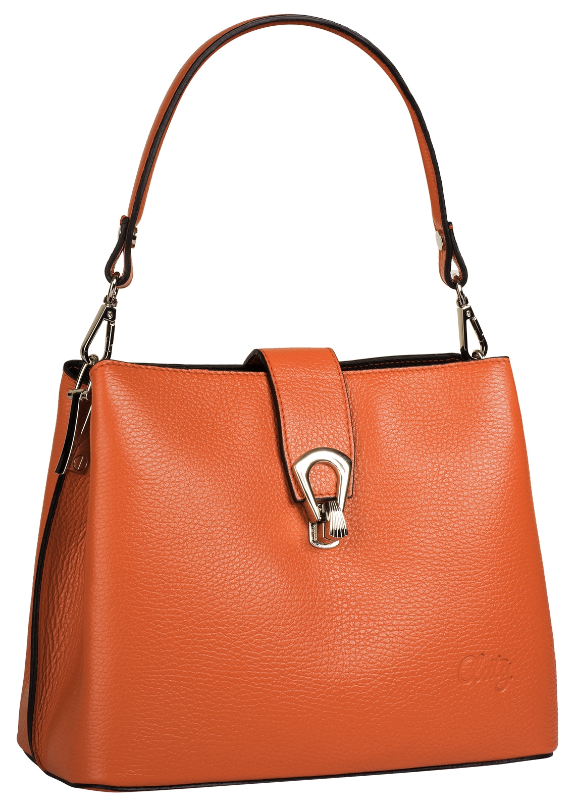 Cluty Umhängetasche echt Leder, Made in Italy