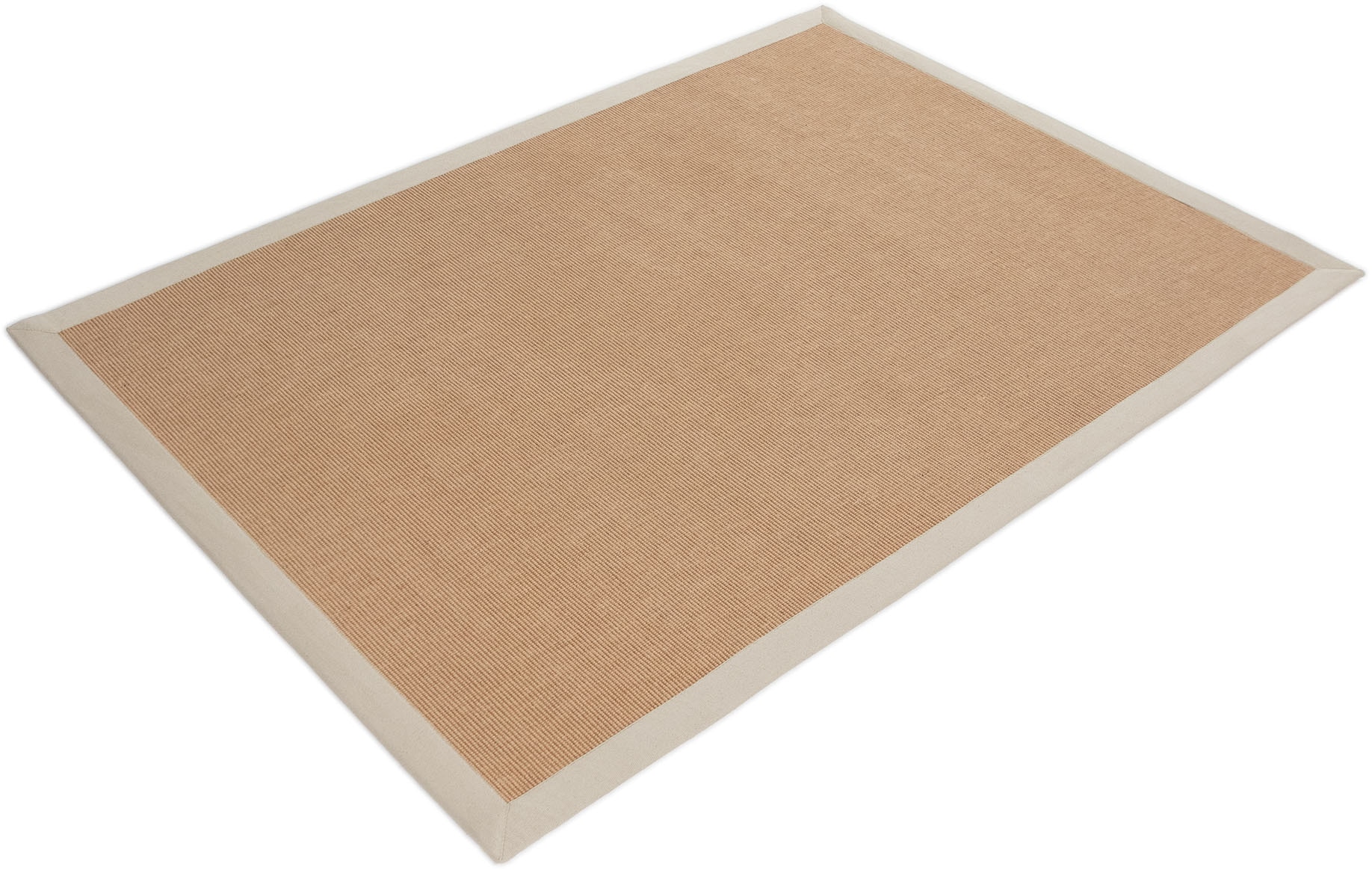 carpetfine Tapis en sisal »Sisal  ,    auch als Läufer erhältlich« Rectangulaire 5 mm Höhe mit farbiger Bordüre, Anti Rutsch Rückseite, viele Grössen, Wohnzimmer