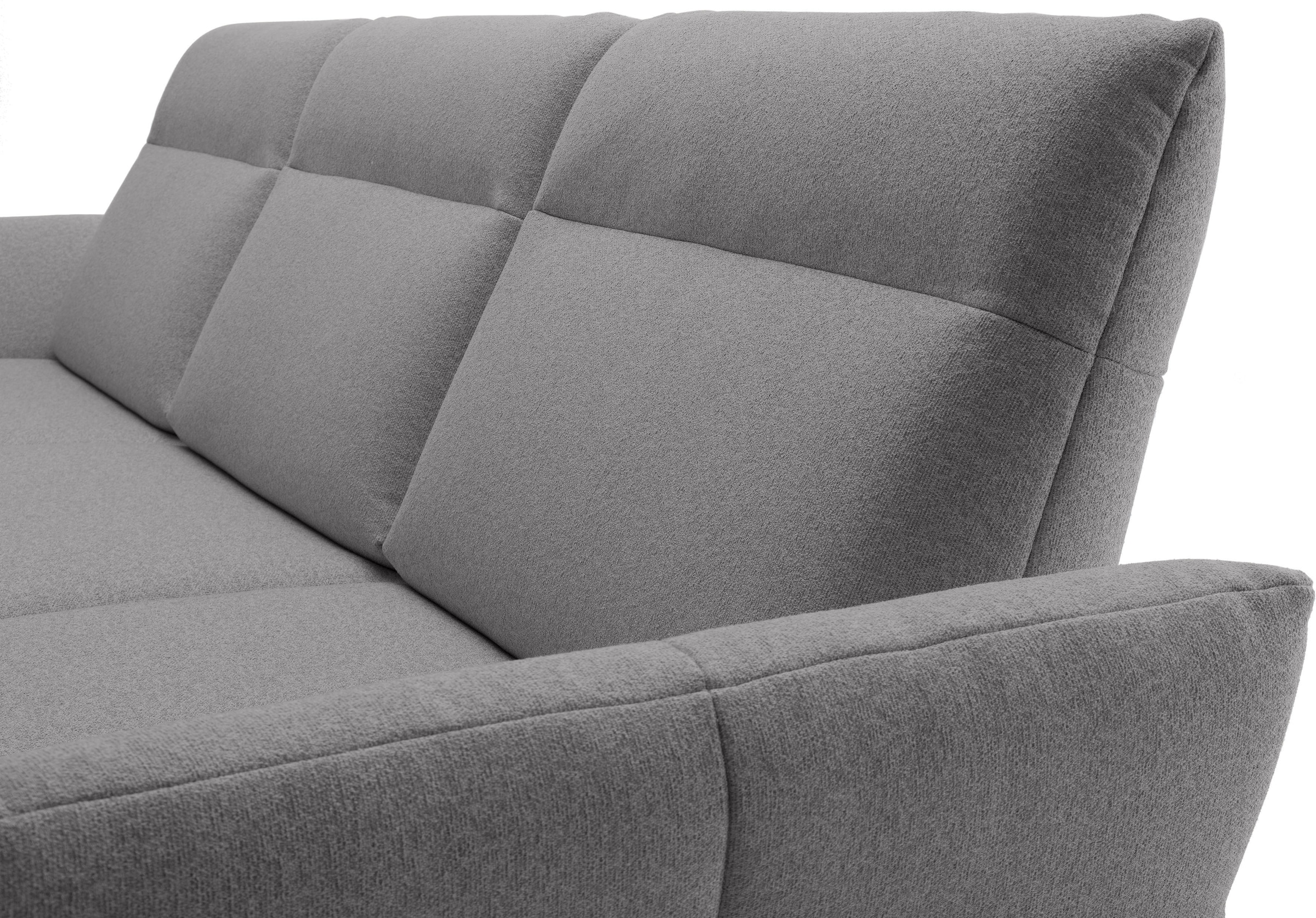 Creation BY ROLF BENZ Canapé d'angle »CR.460 Designsofa mit erstklassigem Sitzkomfort« socle en noyer, pieds d’angle en gris ombre, largeur 338 cm