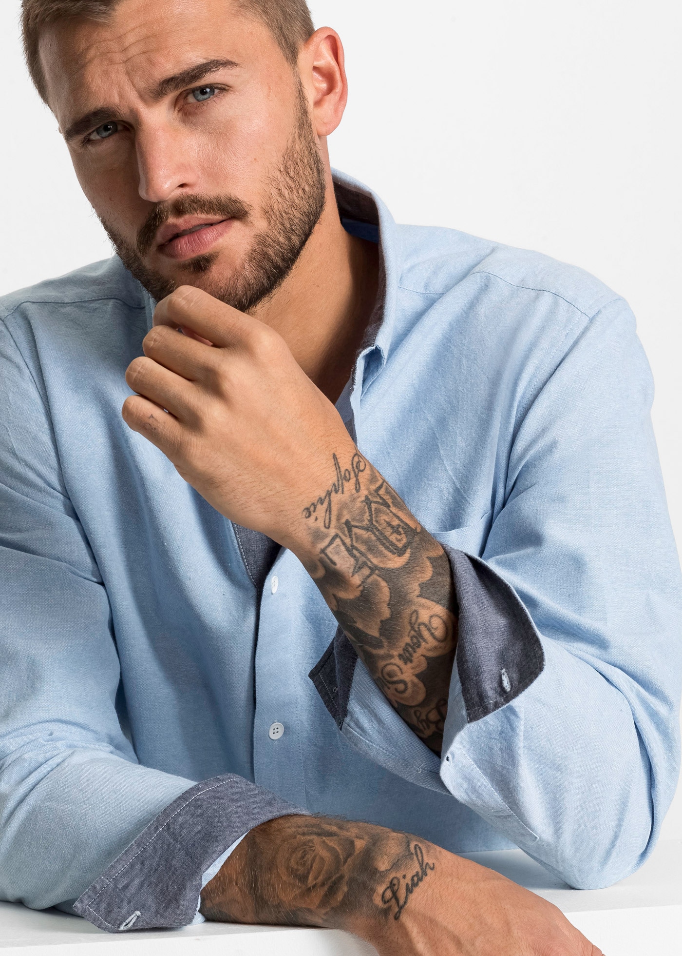 bonprix Chemise à manches longues »Oxford-Businesshemd aus reiner Baumwolle, Regular Fit« Oxford-Businesshemd, reine Baumwolle, Button-down-Kragen, Regular Fit