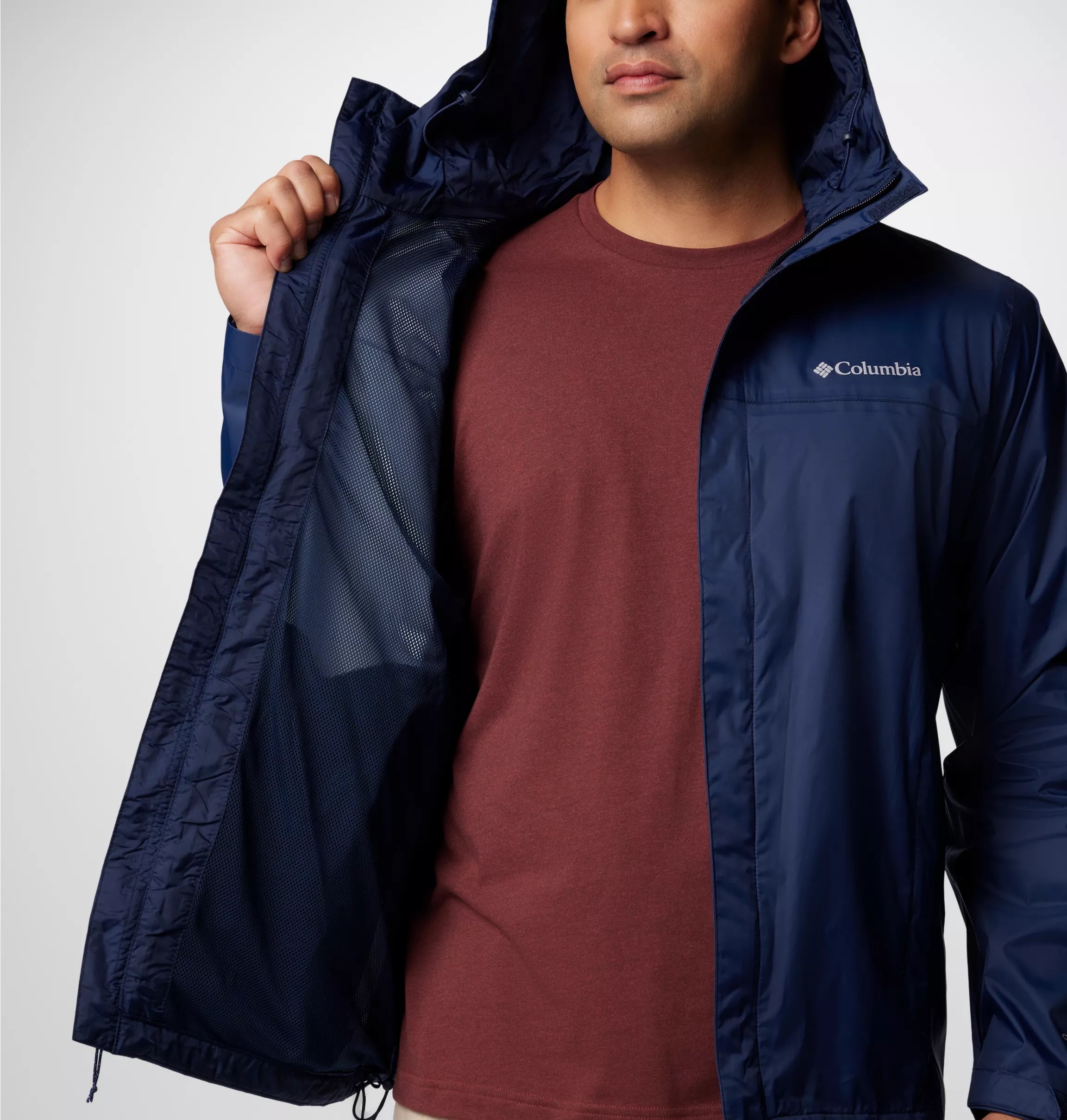 Columbia Regenjacke »WATERTIGHT II JACKET« mit Kapuze mit Reissverschlusstaschen, wasserabweisendes Obermaterial aus Nylon