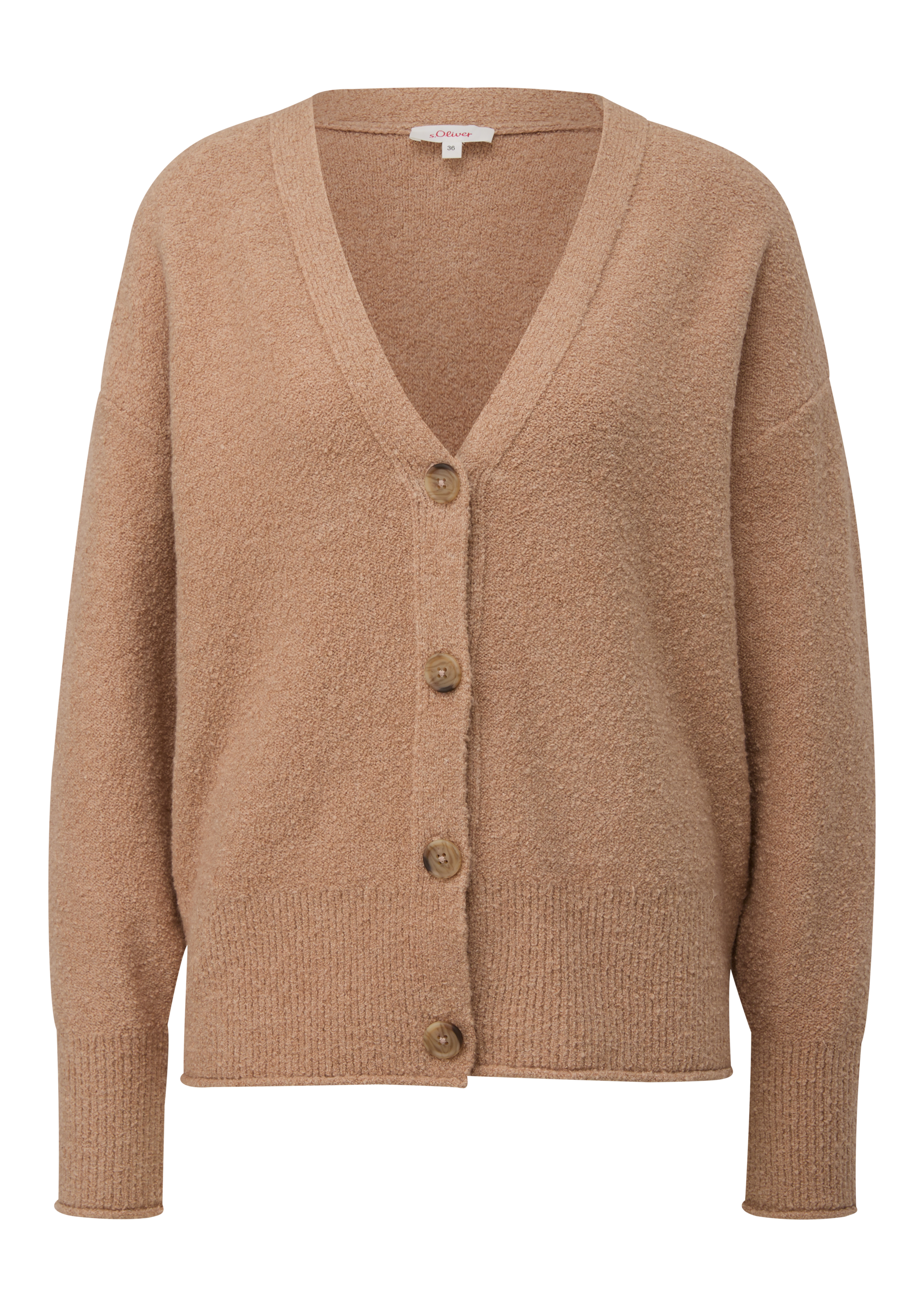 s.Oliver Strickjacke mit V-Ausschnitt und Knopfleiste