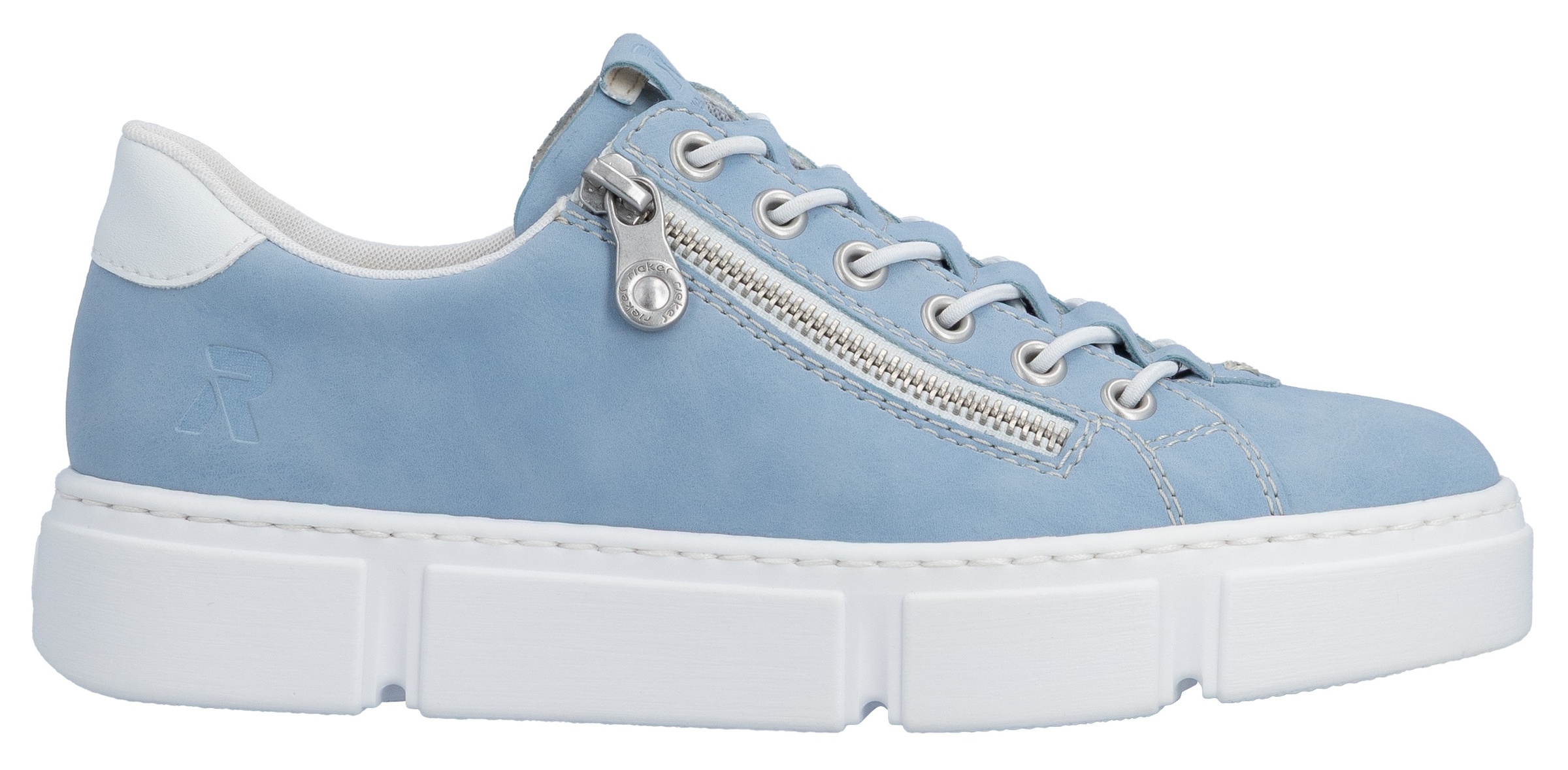 Rieker Baskets slip-on  mit Reissverschluss aussen, Freizeitschuh, Halbschuh, Schlupfschuh