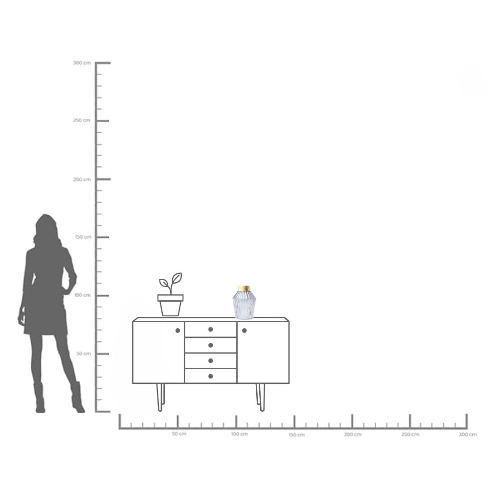 Kare Design Vase de table »Vase Barfly Grey 30cm«