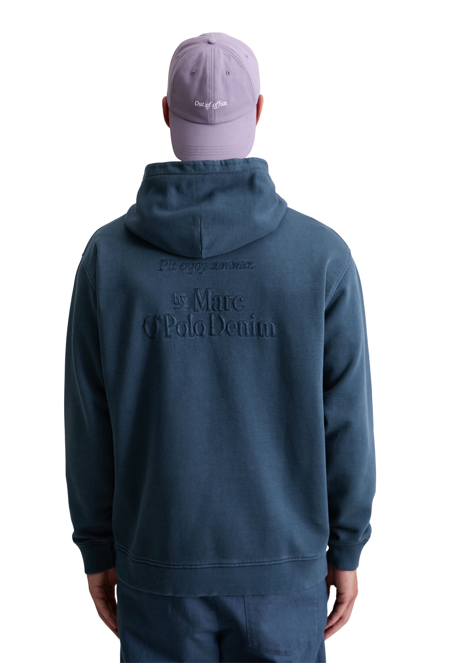 Marc O'Polo DENIM Hoodie relaxed fit, grosse Rückenstickerei