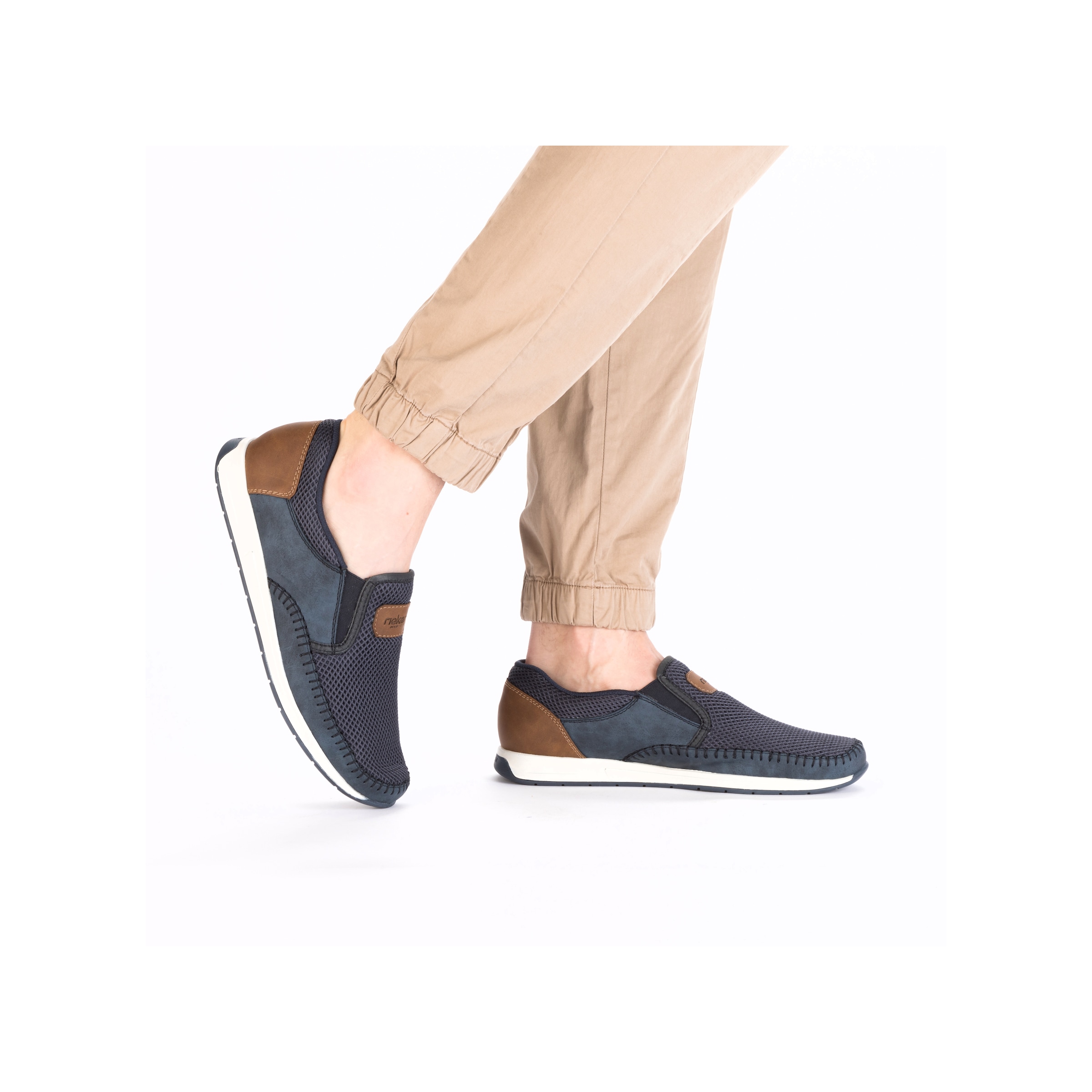 Rieker Slipper  Sneaker slip-on, chaussure à enfiler avec inserts stretch